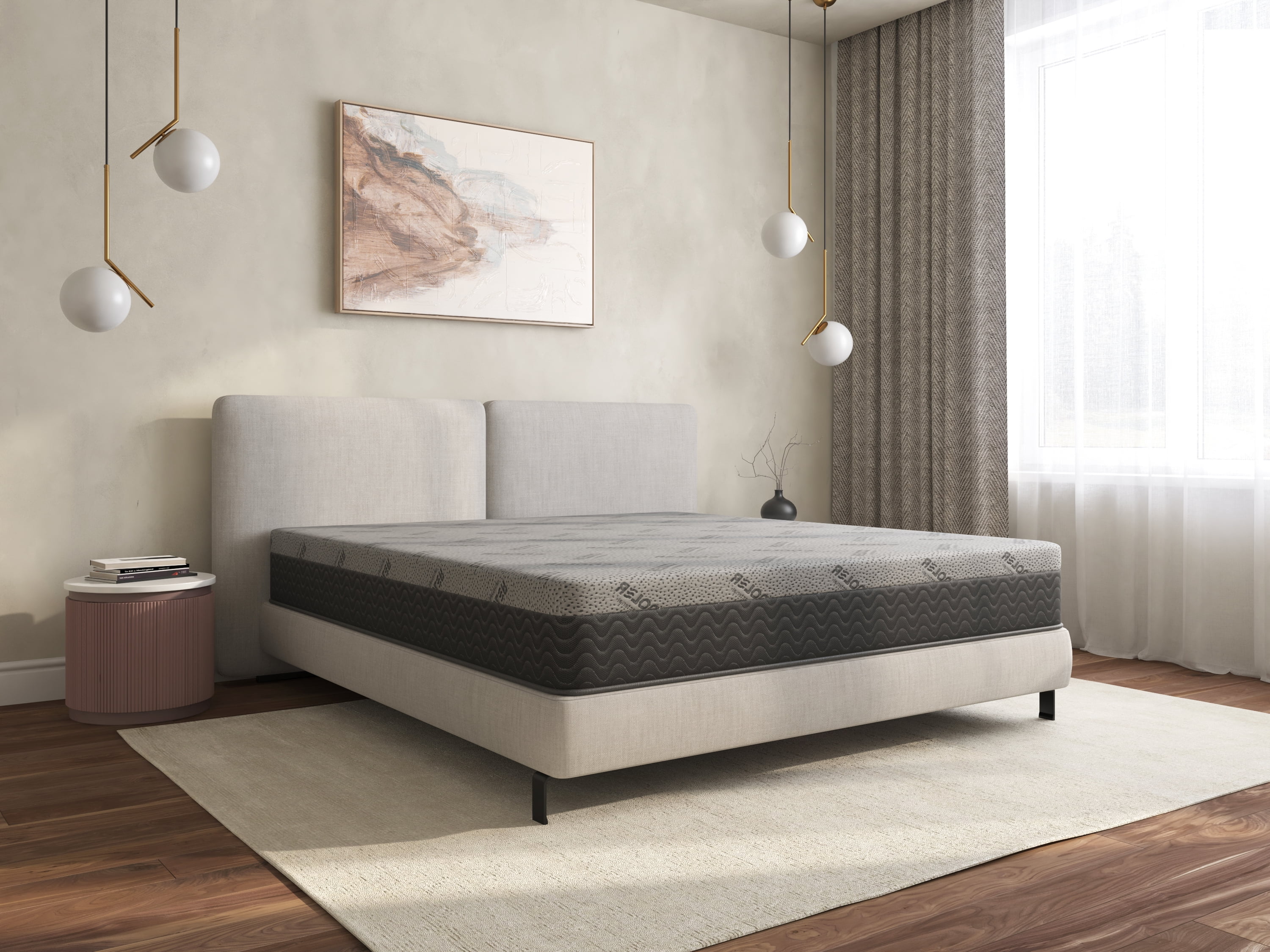 American Furniture Classics Franklin Series CertiPUR-US Certified 10 inch Twin XL Size Gel Infused Memory Foam Mattress in a box