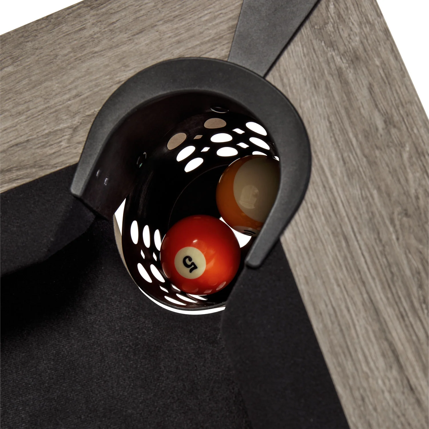 American Legend Kirkwood 90” Billiard Table with Rustic Finish, K-Shaped Legs and Black Cloth