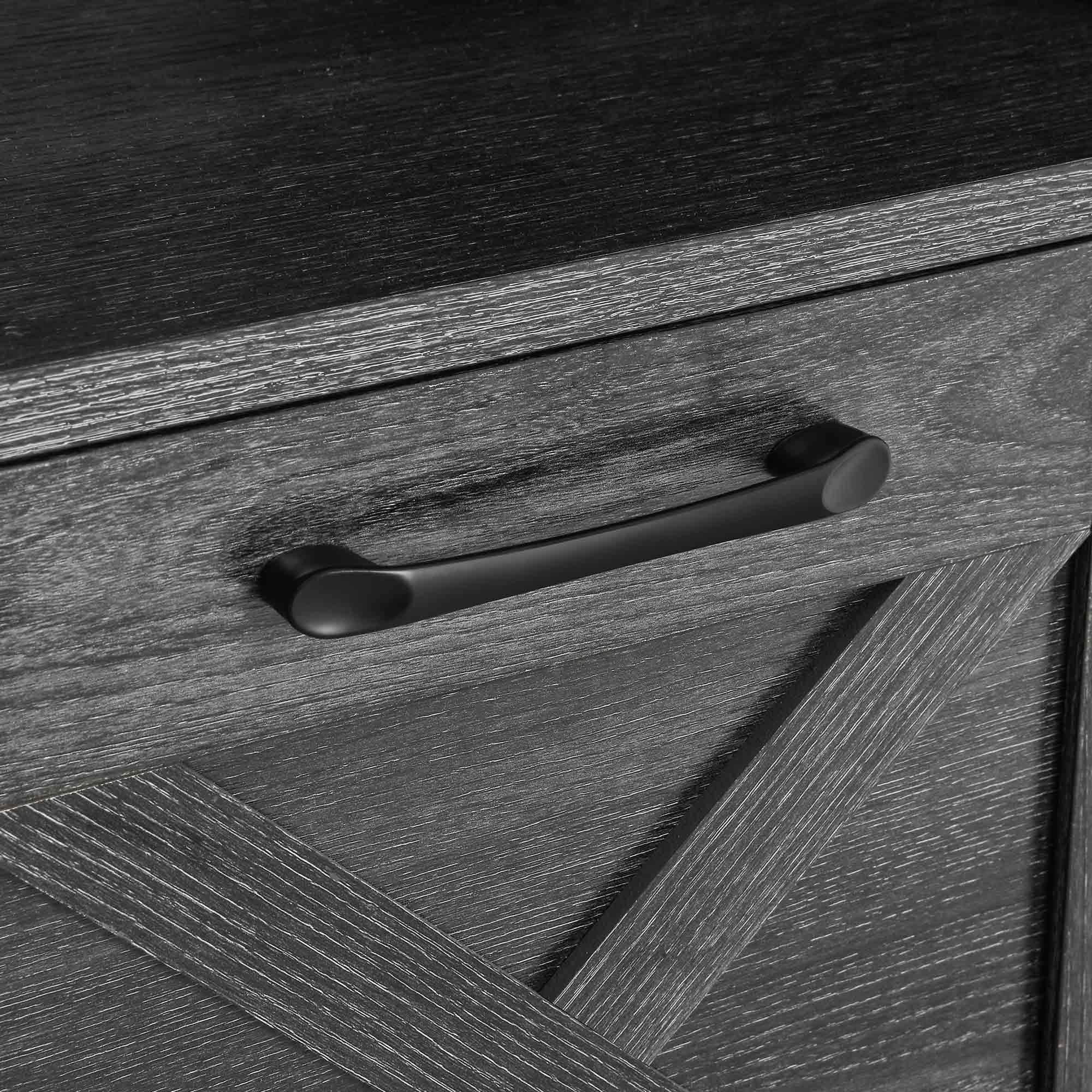 Dextrus 59 Inch L-Shaped Desk with Power Outlet & USB Ports, Office Desk with File Cabinets, Large Computer Desk with Drawers, 2 Person Corner Desk Writing Desk with Storage Shelves, Gray