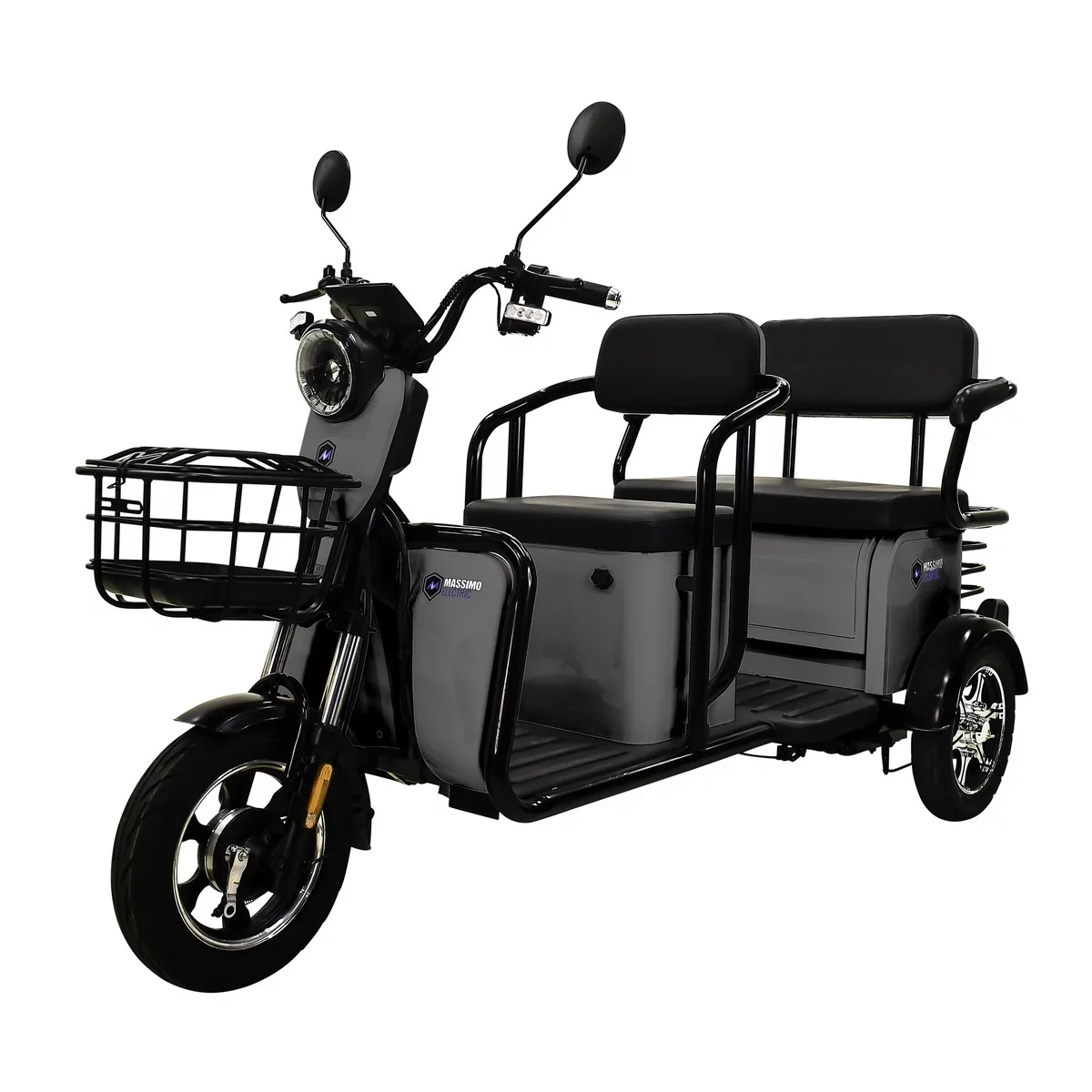 MASSIMO MOTOR MGC (Scooter) with Front and Back Storage (Gray)