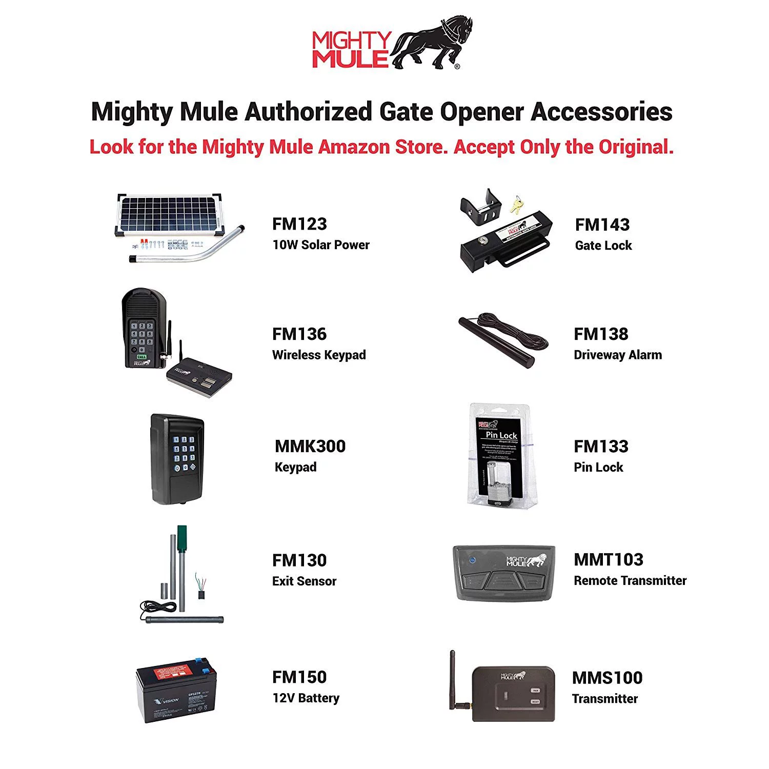 Mighty Mule MM571W Single Swing Smart Gate Opener Kit