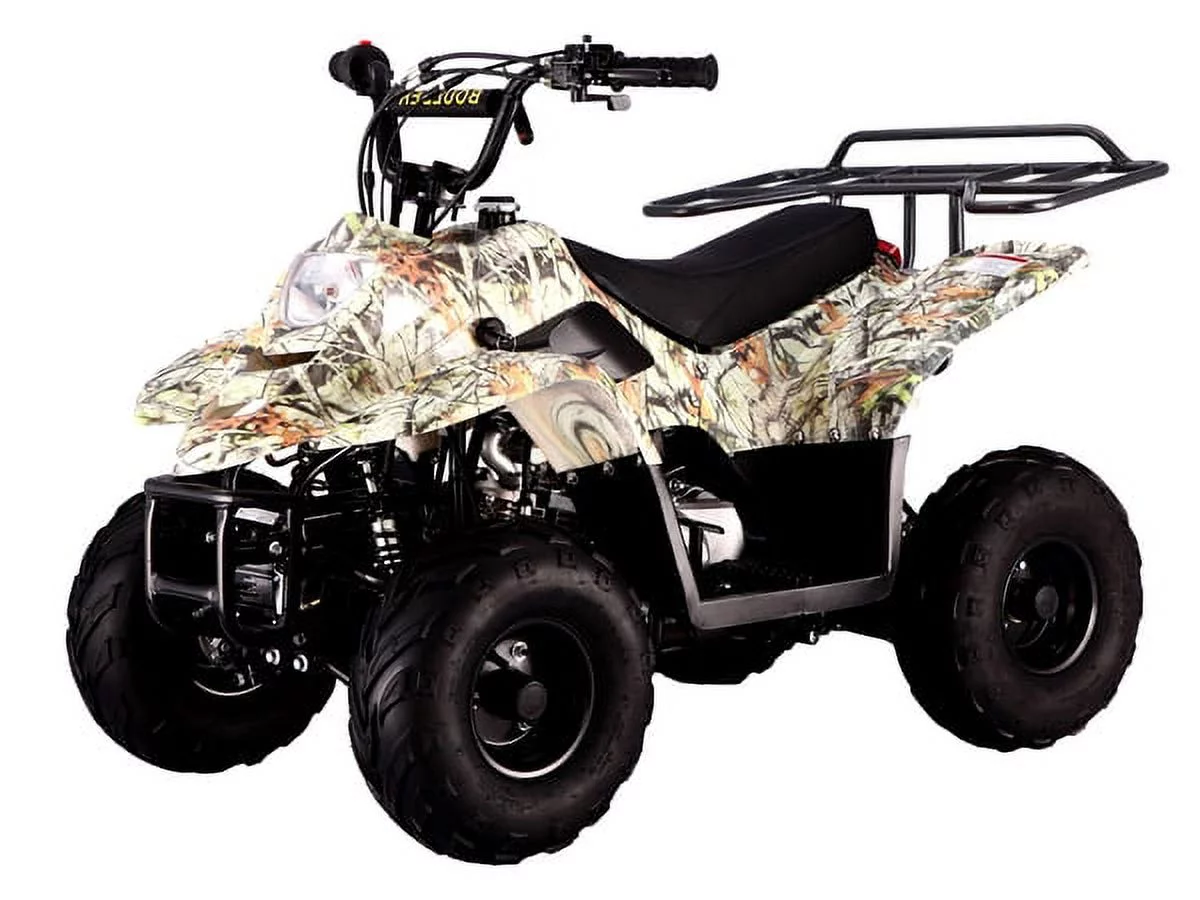 2021 TaoTao Boulder B1 110cc ATV -Tree Camo with GAS ATV quad 4 wheeler with Automatic Transmission, Remote Control with Free Rear Rack