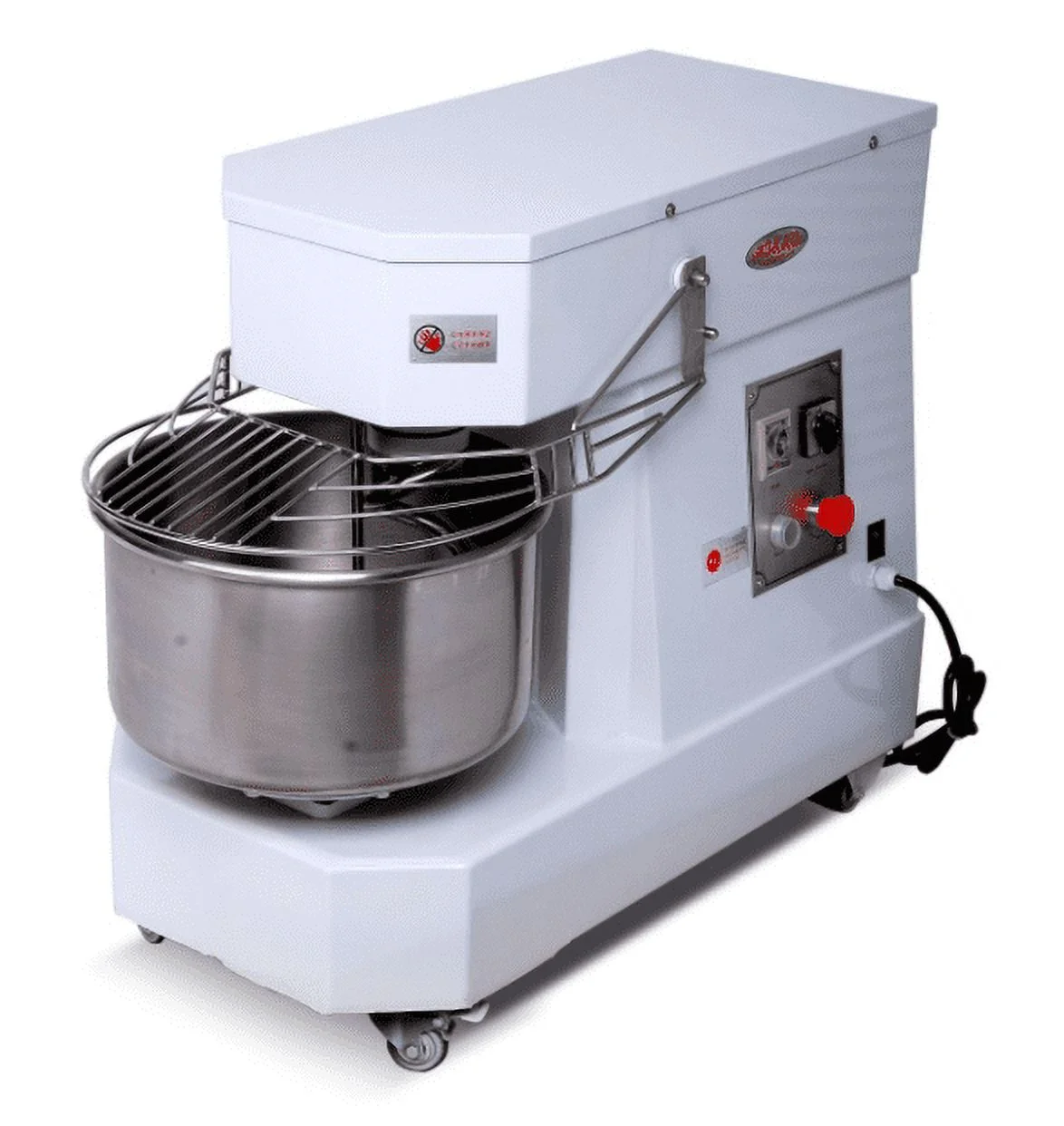 Hakka Commercial Dough Mixers 50 Quart Stainless Steel 2 Speed Spiral Mixers-DN50B(220V/60Hz,3 Phase)