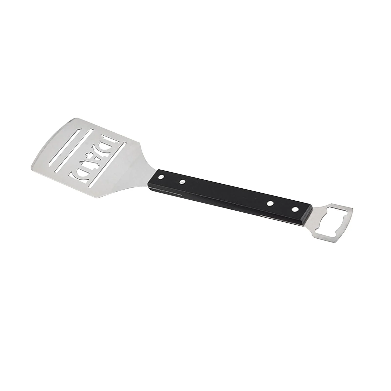 perfk BBQ Spatula Nice Dad Birthday Gift Grilling Accessories for Cooking Bread Salad black