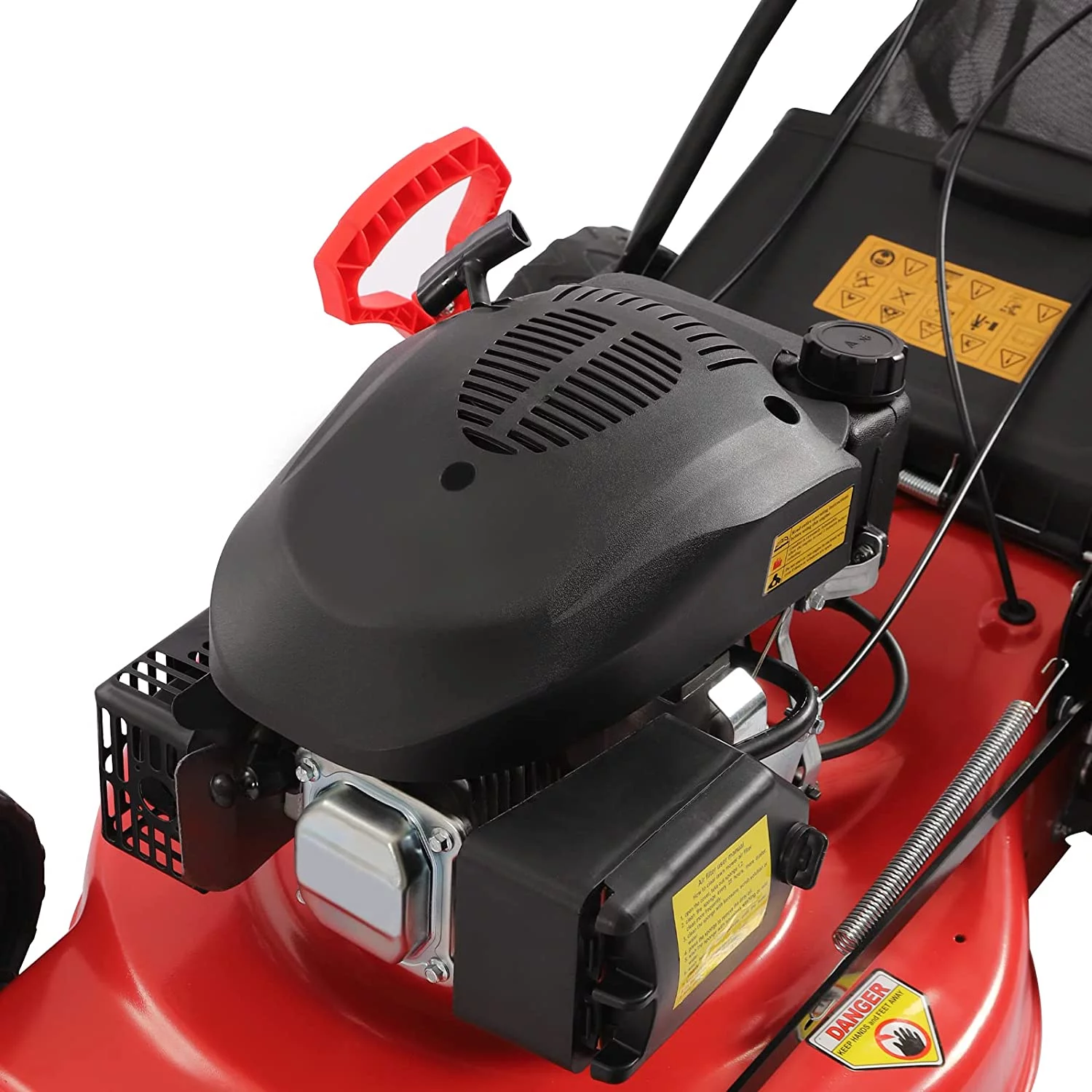 Gas Powered Lawn Mower  173CC Self-Propelled Gas Mower  3-in-1 Push Lawn Mower  20" Gas Lawn Mower with Bag  4-Stroke Single Cylinder Gasoline Engine  8 Adjustable Heights  for Lawn