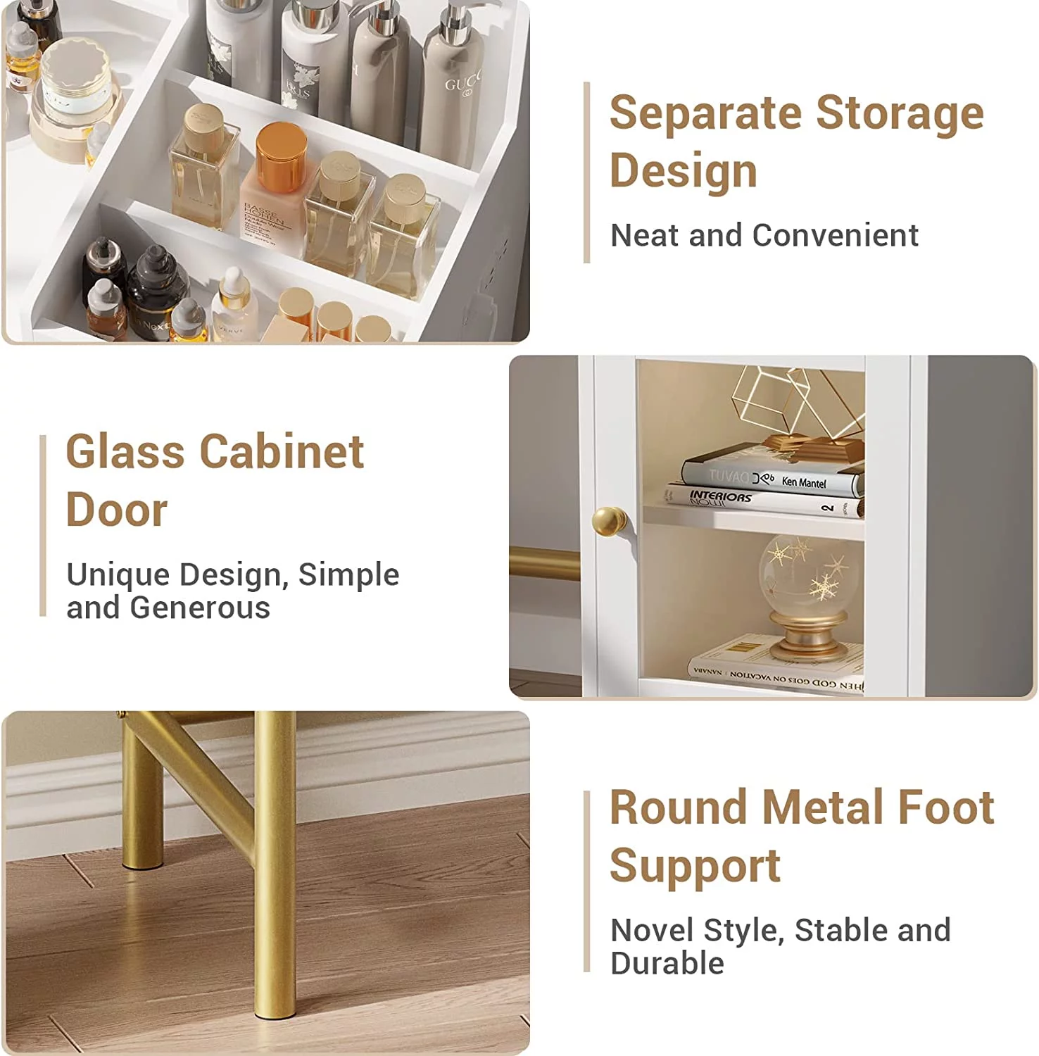 Makeup Vanity Desk with Lighted Mirror and Drawers, Vanity Desk Table Dressing Table with Charging Station & Lights for Bedroom,White