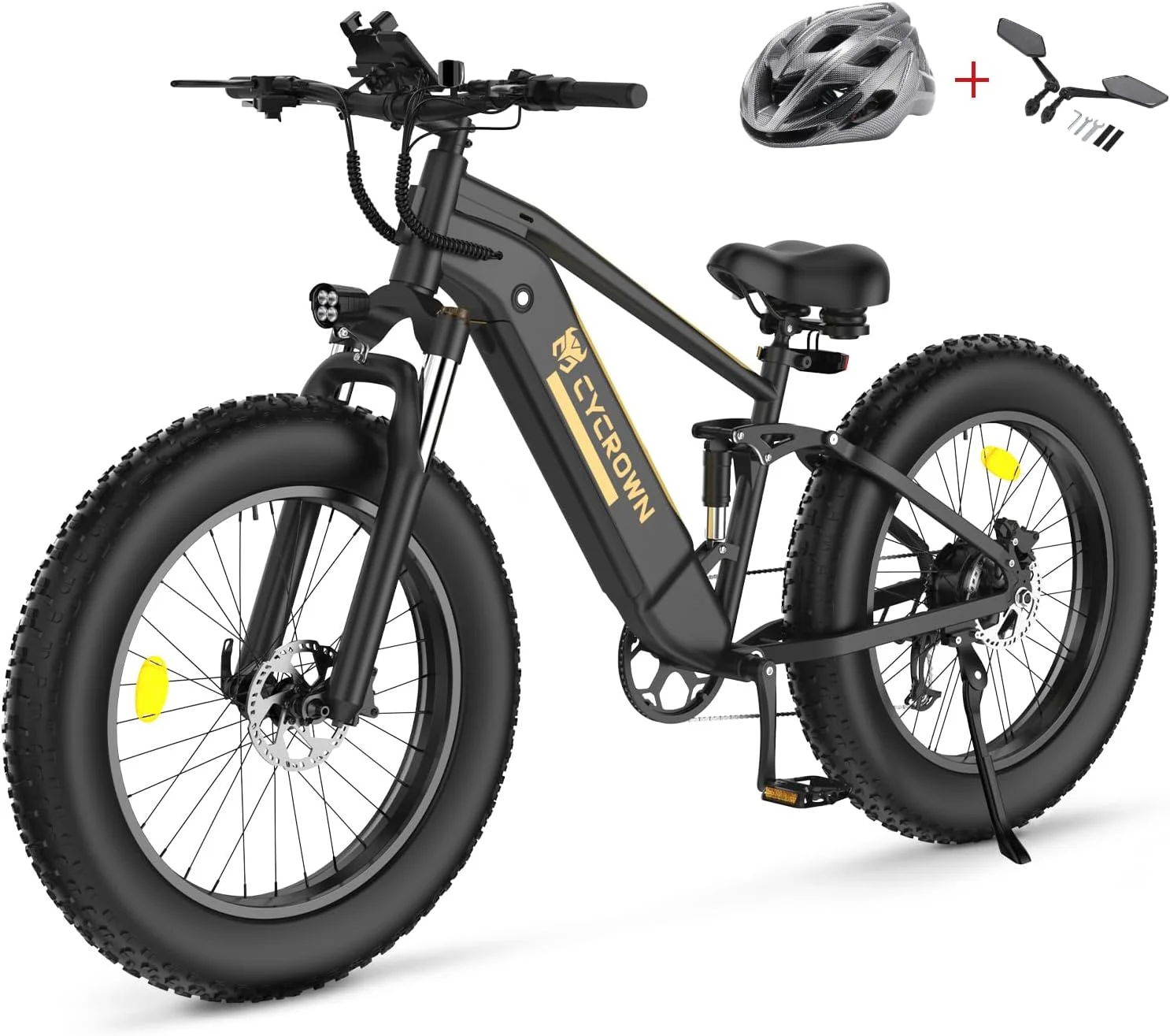 CYCROWN CycUltra-W Electric Bike for Adults, 1000W Powerful Motor 75Miles Ebike, 9 Speed Ebike, 26