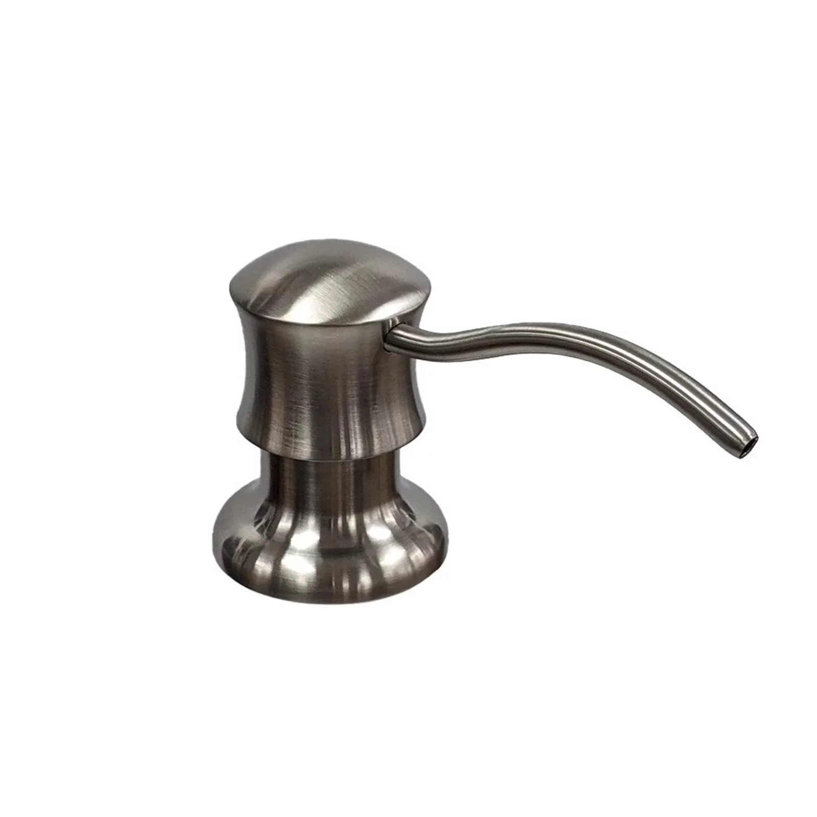 Strictly Sinks Traditional Liquid Soap Dispenser - Stainless Steel Dish Soap Dispenser, Refillable Kitchen Soap Dispenser for Kitchen Sink, Soap Dispenser Bottle with Stainless Steel Pump