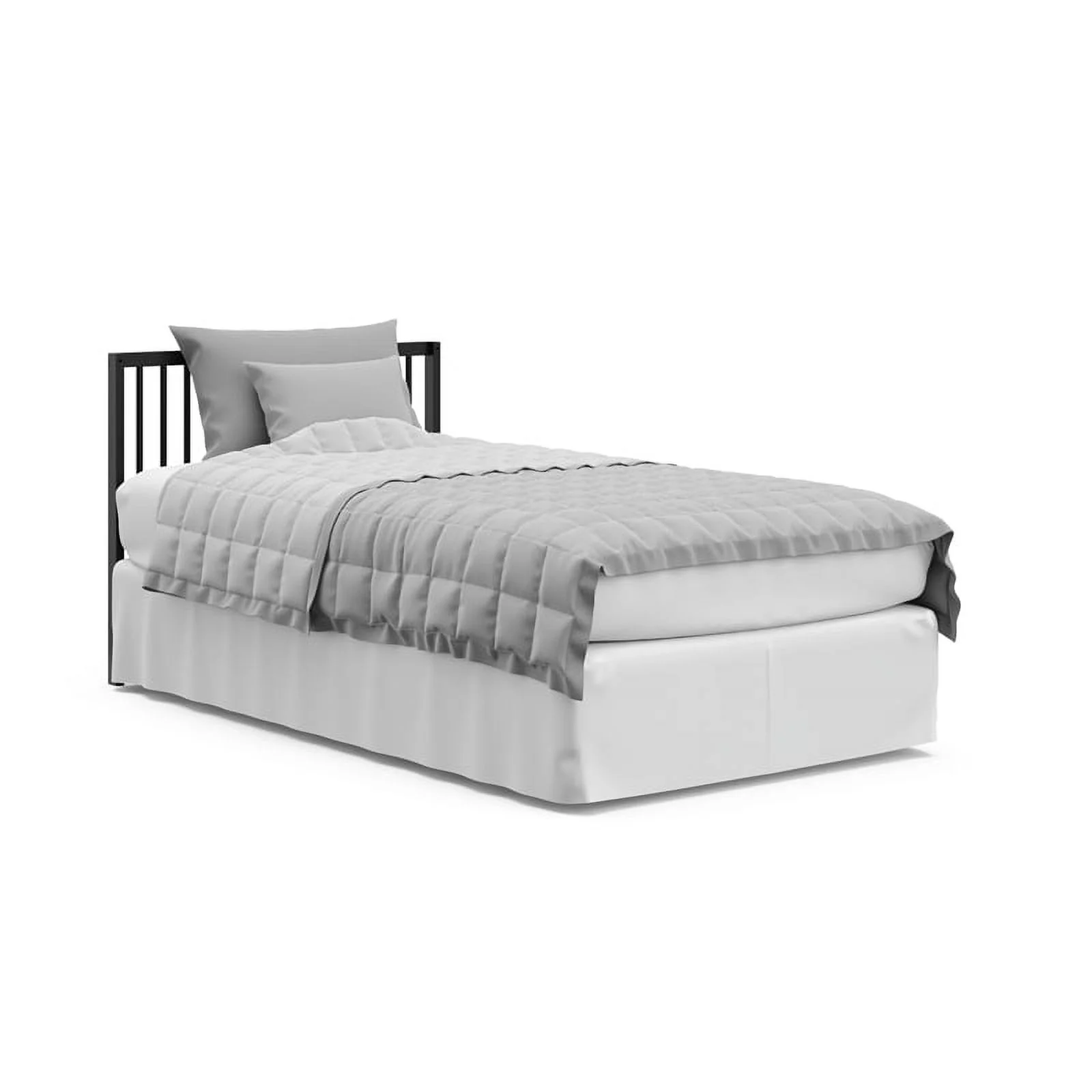 Graco Teddi 4-in-1 Convertible Mini Baby Crib with Mattress, Black