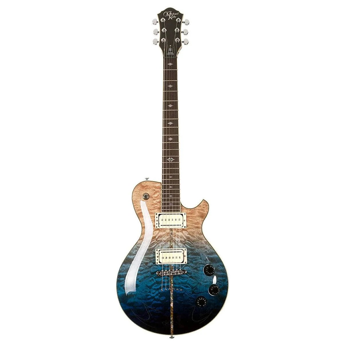 Mod Shop Patriot Instinct Duncan Electric Guitar Blue Fade