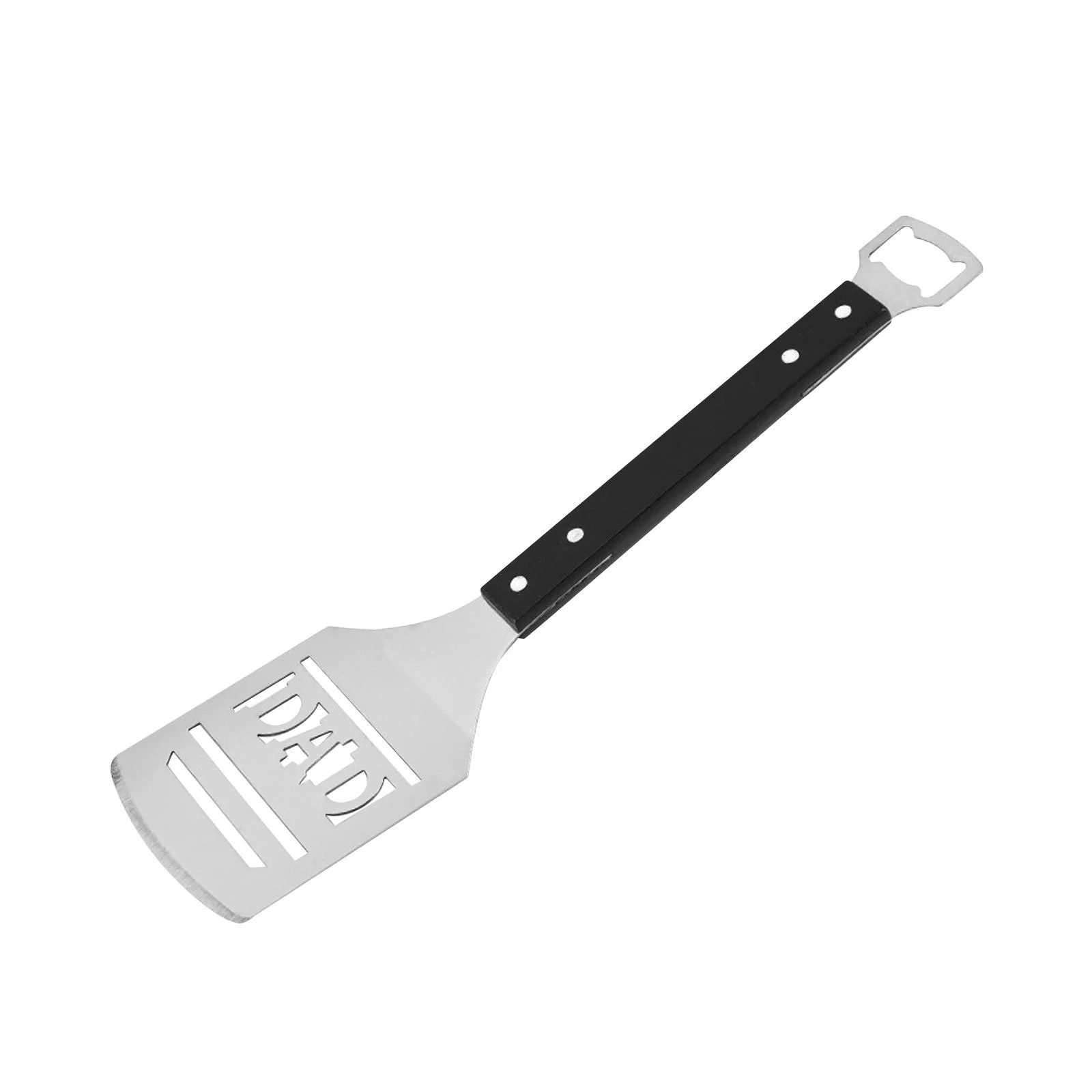 perfk BBQ Spatula Nice Dad Birthday Gift Grilling Accessories for Cooking Bread Salad black