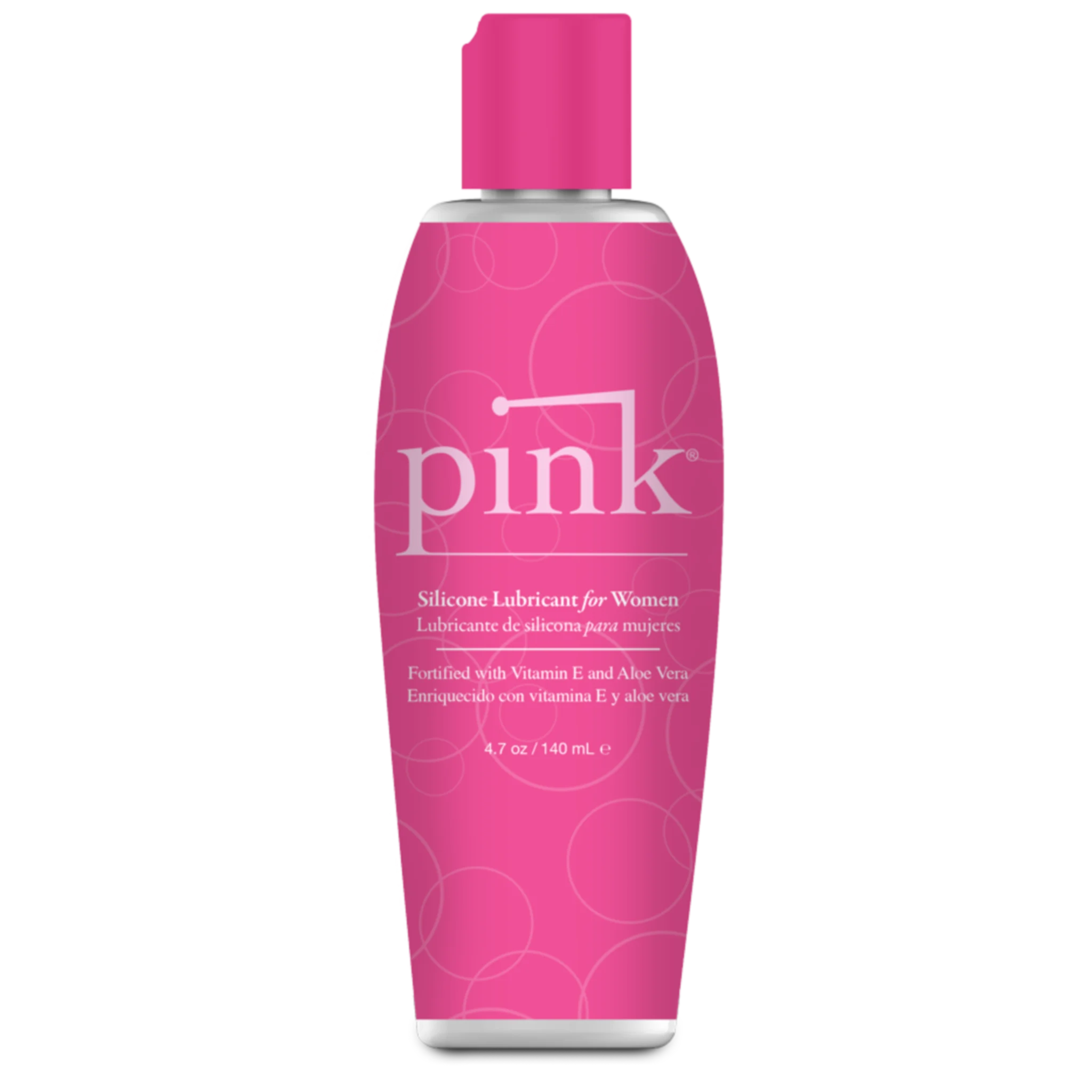 PINK Silicone Lube - Silicone Based Liquid Personal Lubricant for Women - 4.7 fl.oz / 140 ml