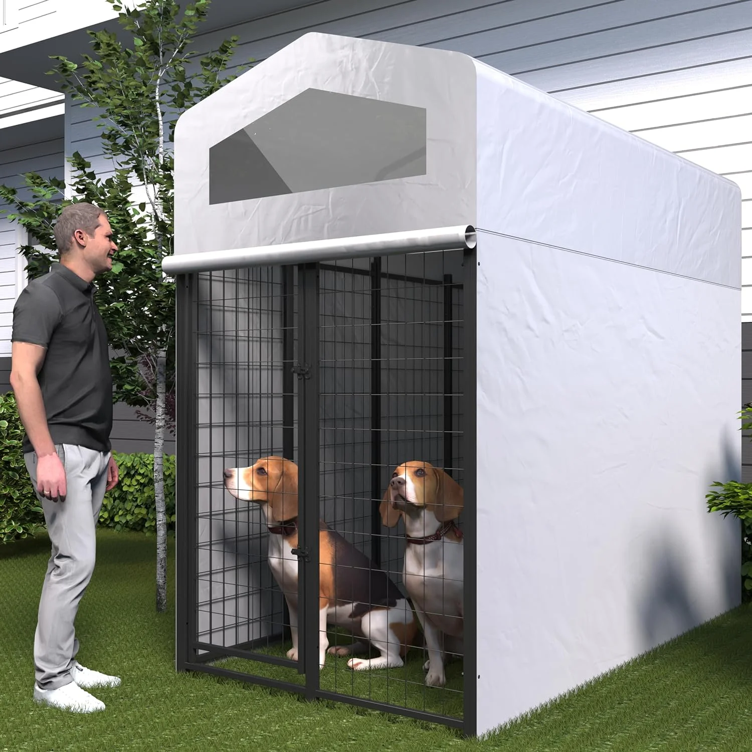 Aixvx Large Outdoor Dog Kennel 86