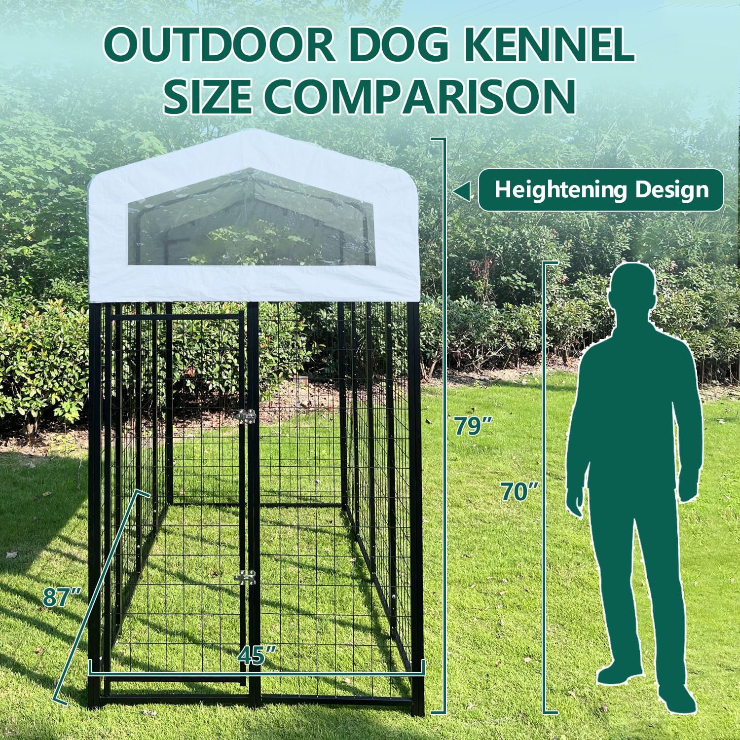 Aixvx Large Outdoor Dog Kennel 86