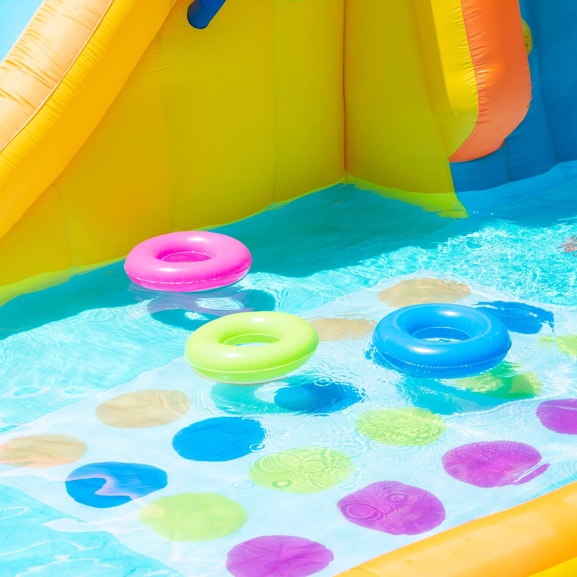 Banzai Inflatable Bouncer Water Game Park with Twister, Limbo, & Ring Toss