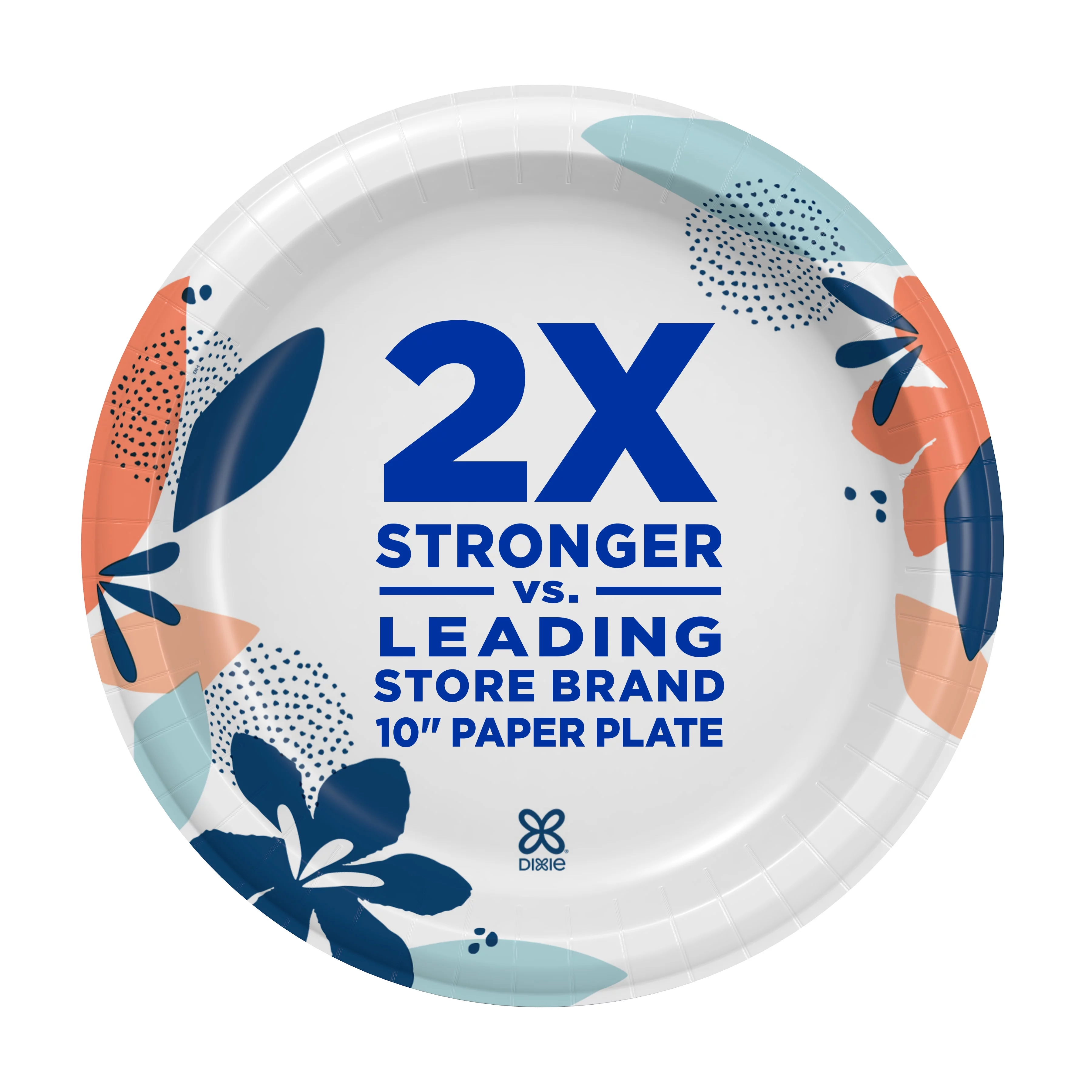 Dixie Disposable Paper Plates, Multicolor, 8.5 in, 400 Count (2-Pack of 200 Count)