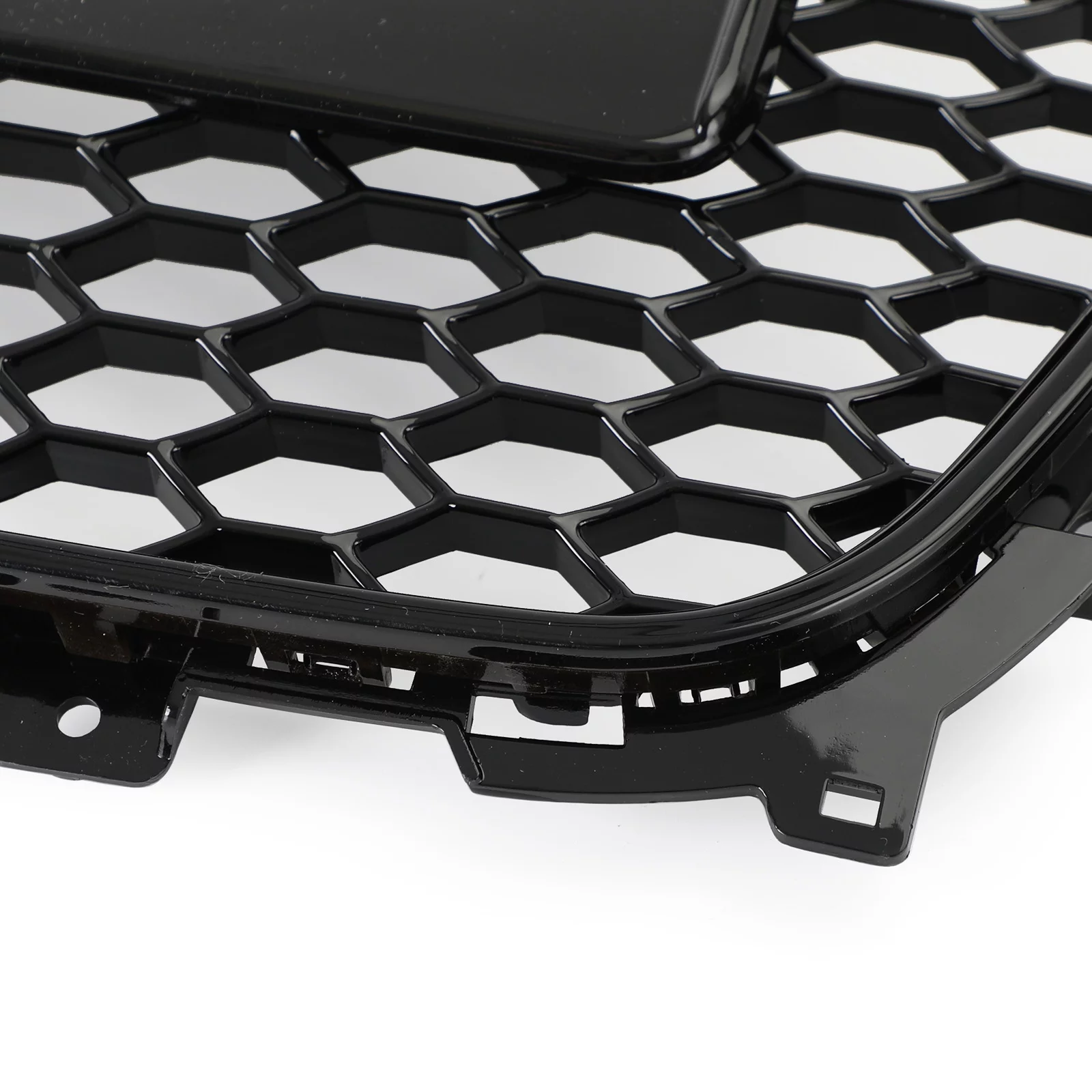 RS4 Style Mesh Front Bumper Grille Grill fit for Audi A4 S4 2013-2016 Gloss Black