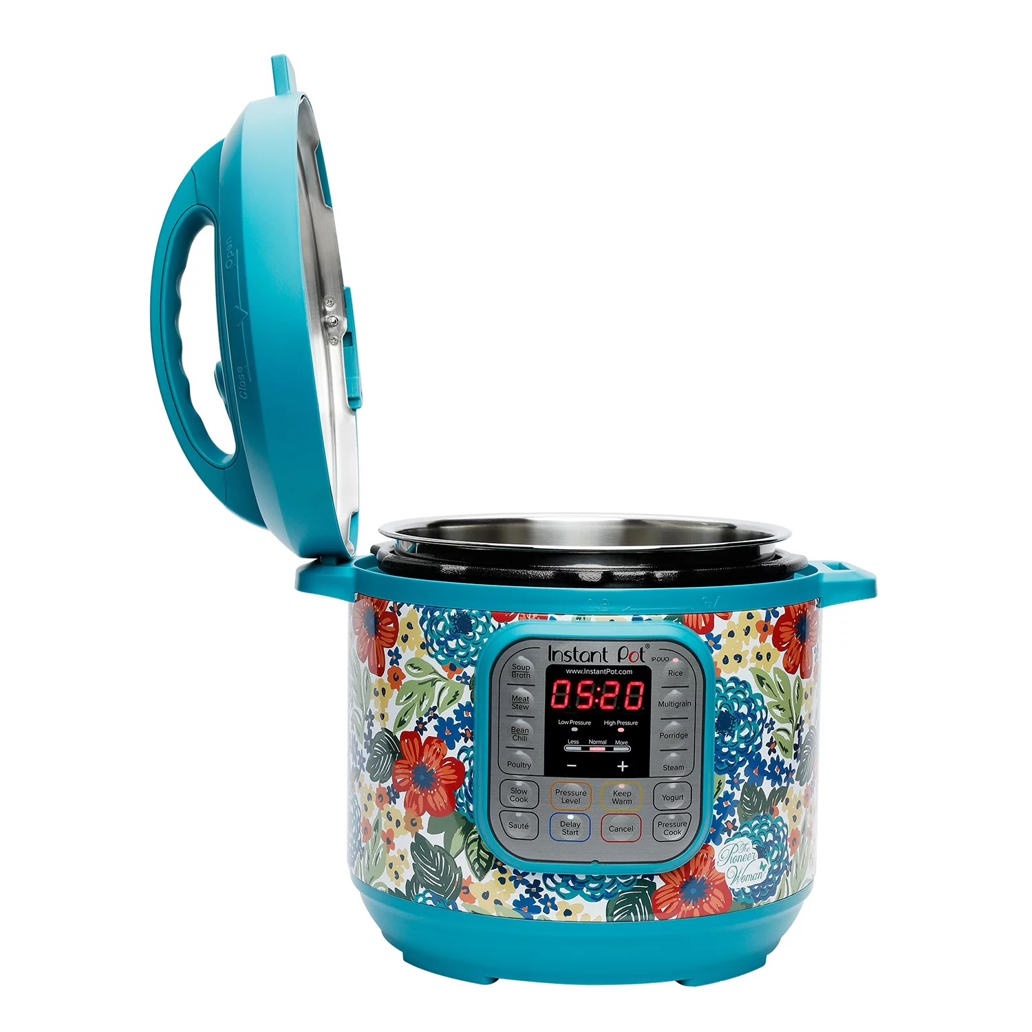 The Pioneer Woman Instant Pot DUO60 6-Quart Dazzling Dahlia 7-In-1 Multi-Use Programmable Pressure Cooker, Slow Cooker, Rice Cooker, Sauté, Steamer, Yogurt Maker, and Warmer