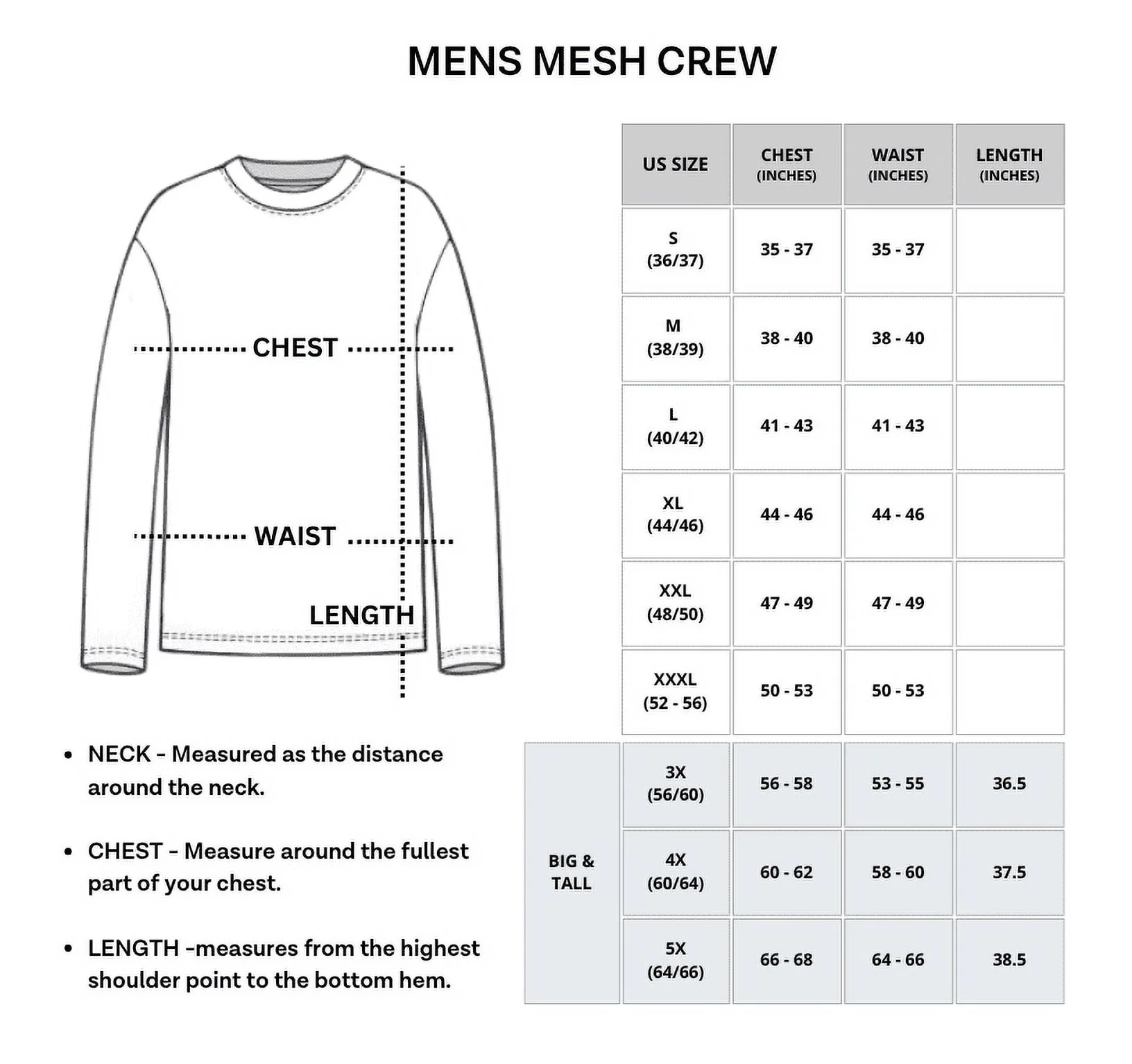 Real Essentials 3 & 5 Pack: Men's Mesh Quick Dry Athletic Long Sleeve T-Shirt UPF SPF UV Sun (Available In Big & Tall)