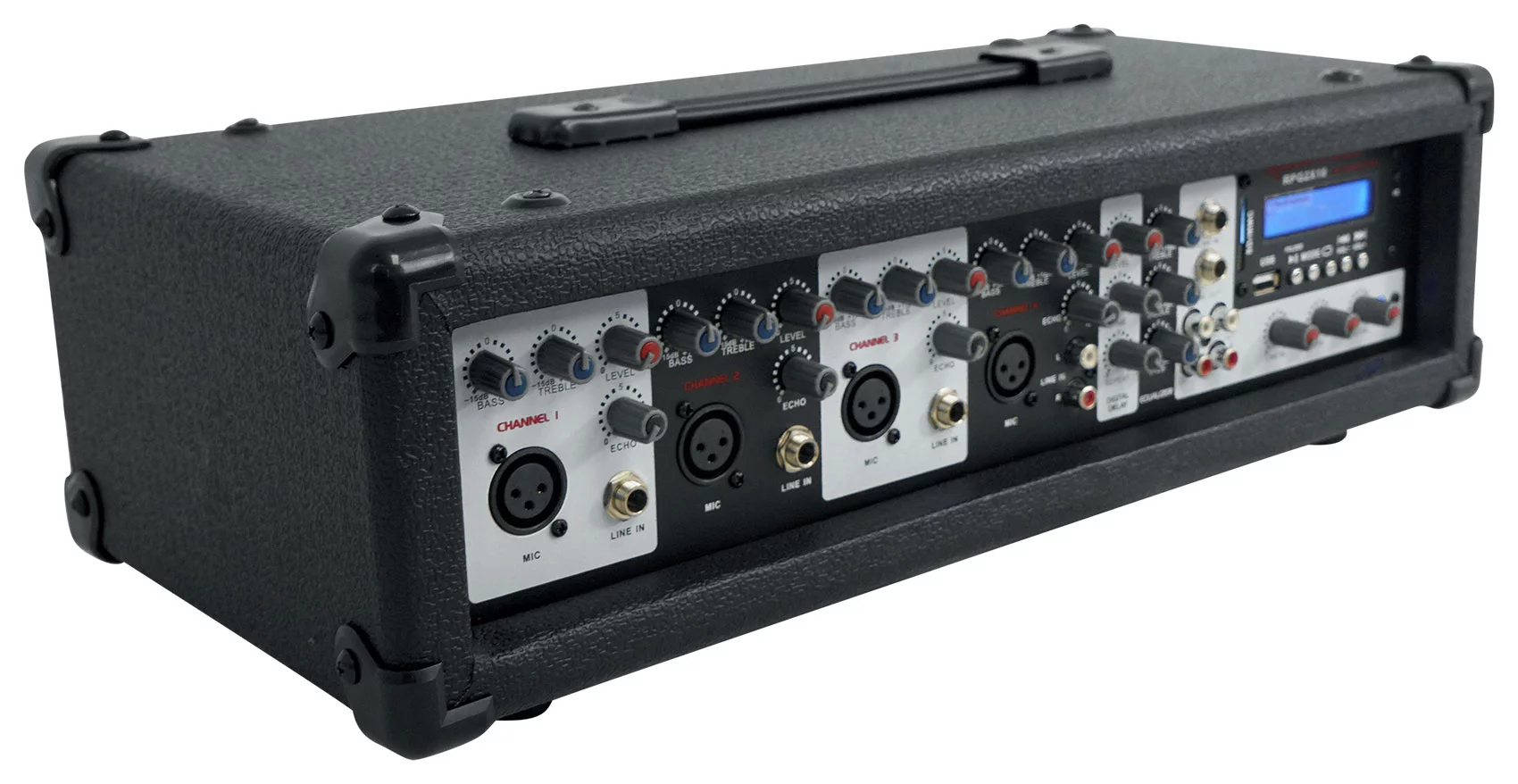 Rockville RPG2X10 Package PA System Mixer/ Amp+10 inch Speakers+Stands+Mics+ Bluetooth