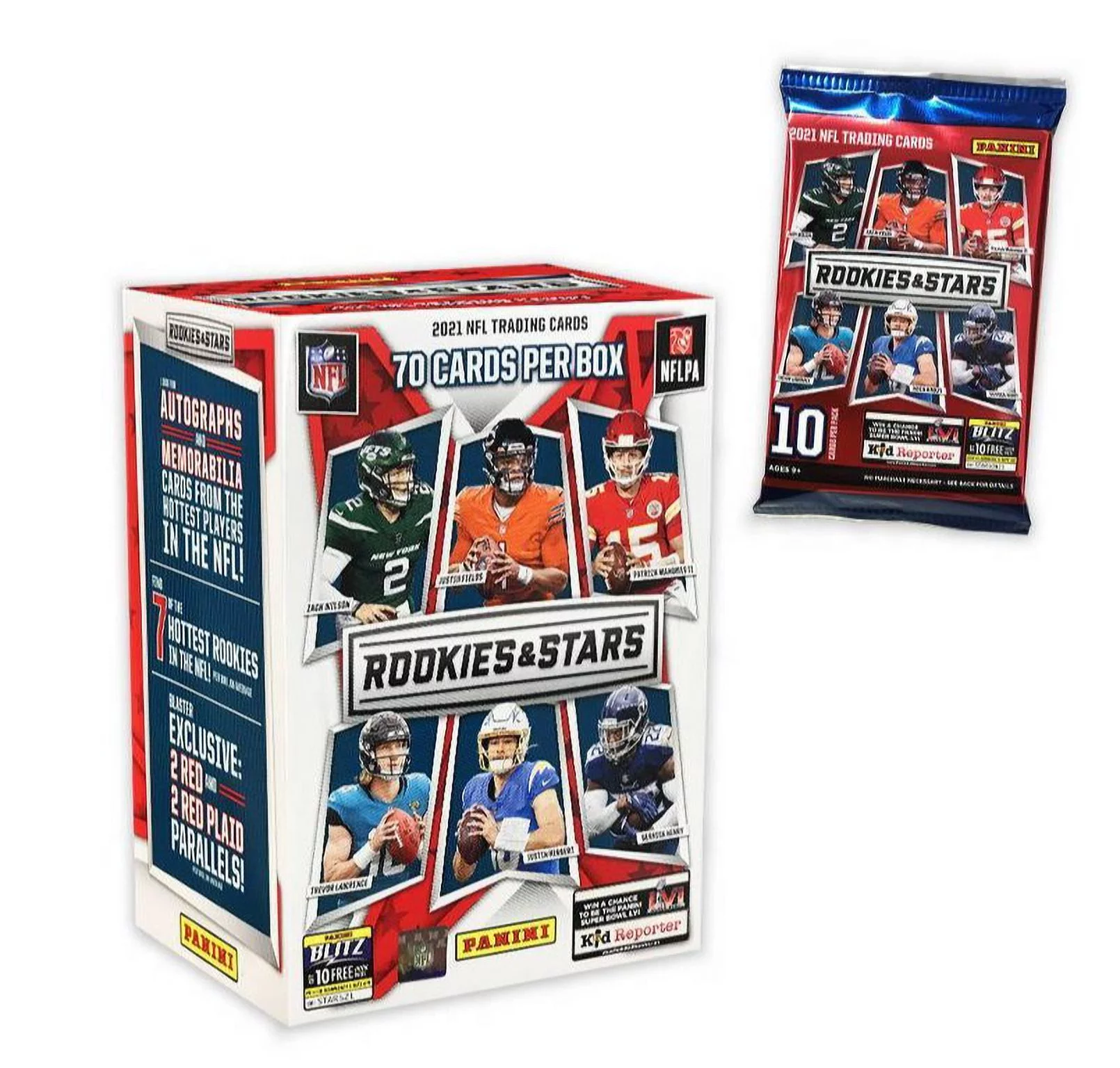 2021 Panini NFL Rookies and Stars Football Trading Card Blaster Box