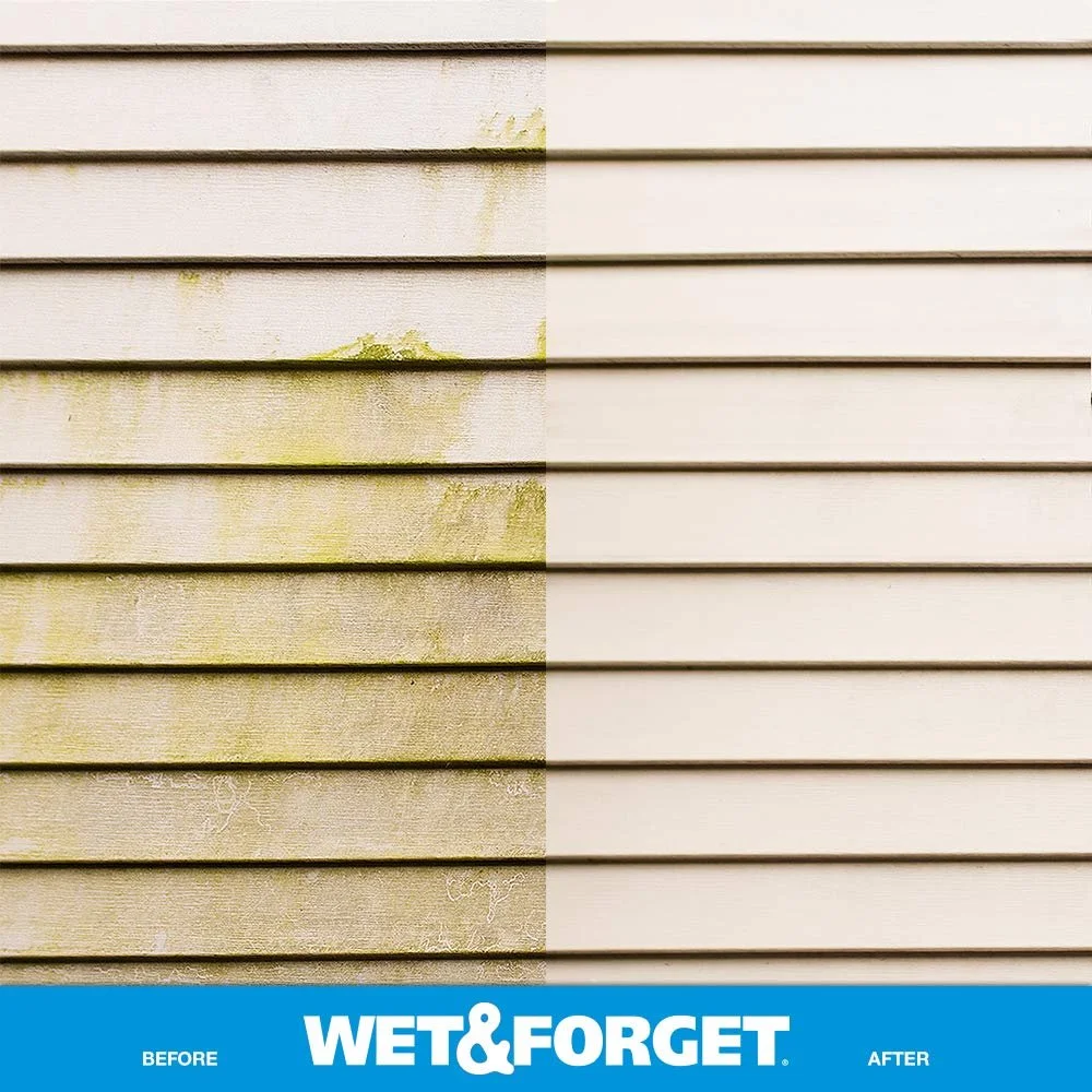 Wet and Forget Moss, Mold, Mildew & Algae Stain Remover, 1 Gallon Concentrate Make 6 Gallons - 3 Pack