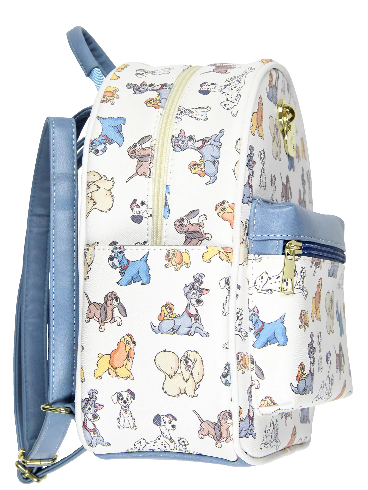 Disney Dogs Saffiano Faux Leather Tote Bag Mini Backpack