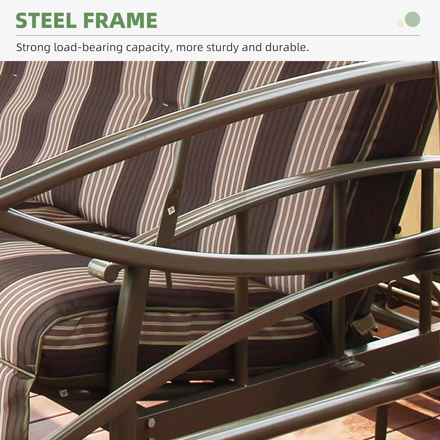 PURPLE LEAF 3 Person Outdoor Patio Porch Tent Swing with Netting & Curtains Swing with Canopy for Adults