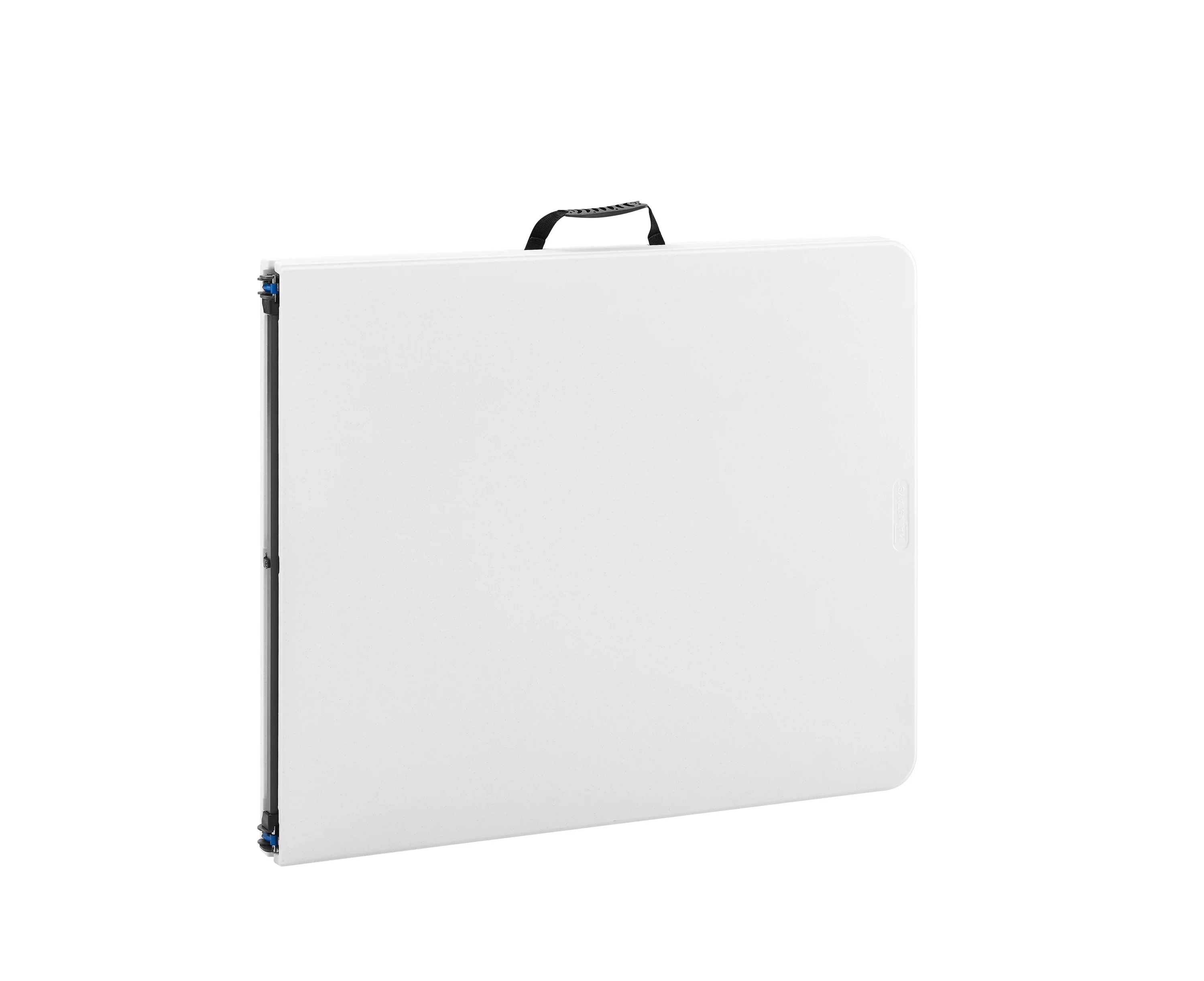 Mainstays 6 Foot Fold-in-Half Plastic Table, Indoor Outdoor, White Granite