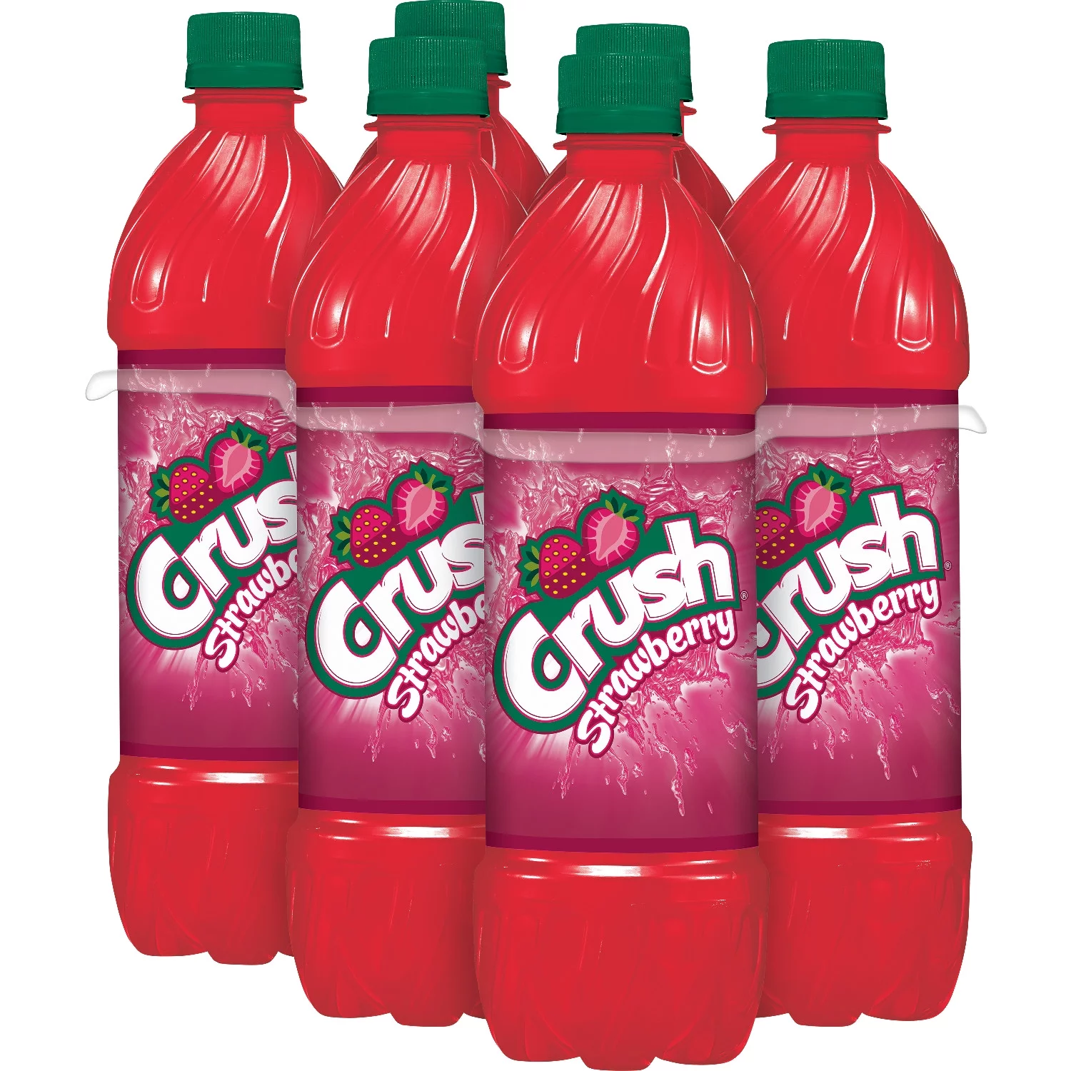 Crush Strawberry Soda, .5 L bottles, 6 pack