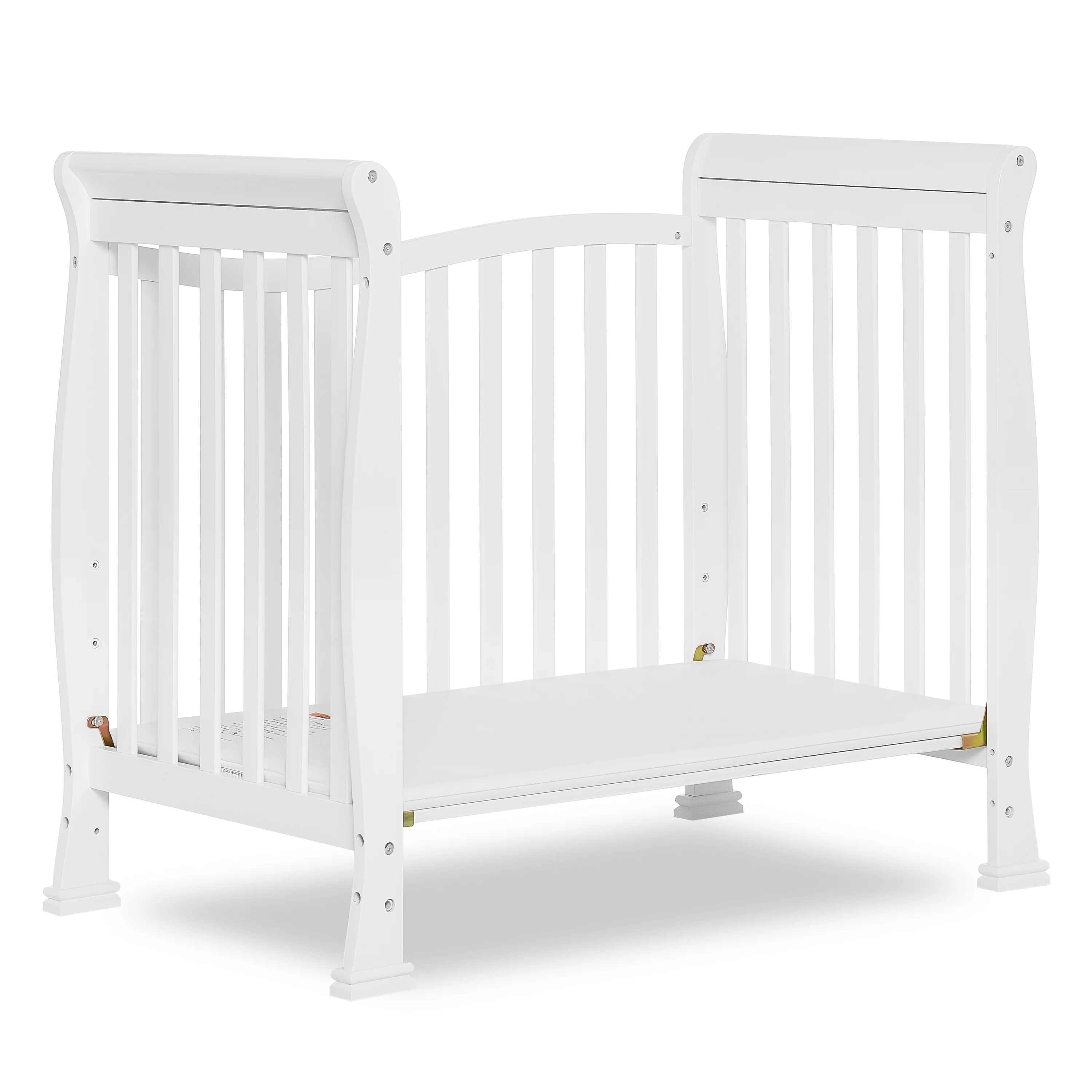 Dream On Me Piper 4-in-1 Convertible Mini Crib, White