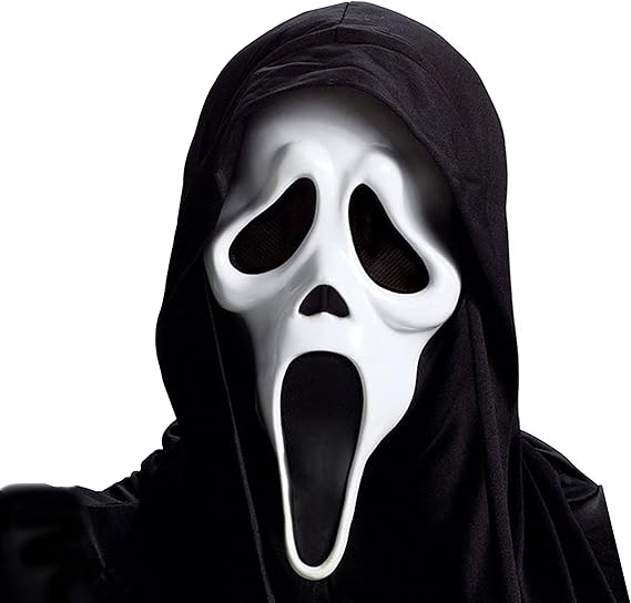 Fun World Ghost Face Mask As Seen In The Movie Scream, Adult