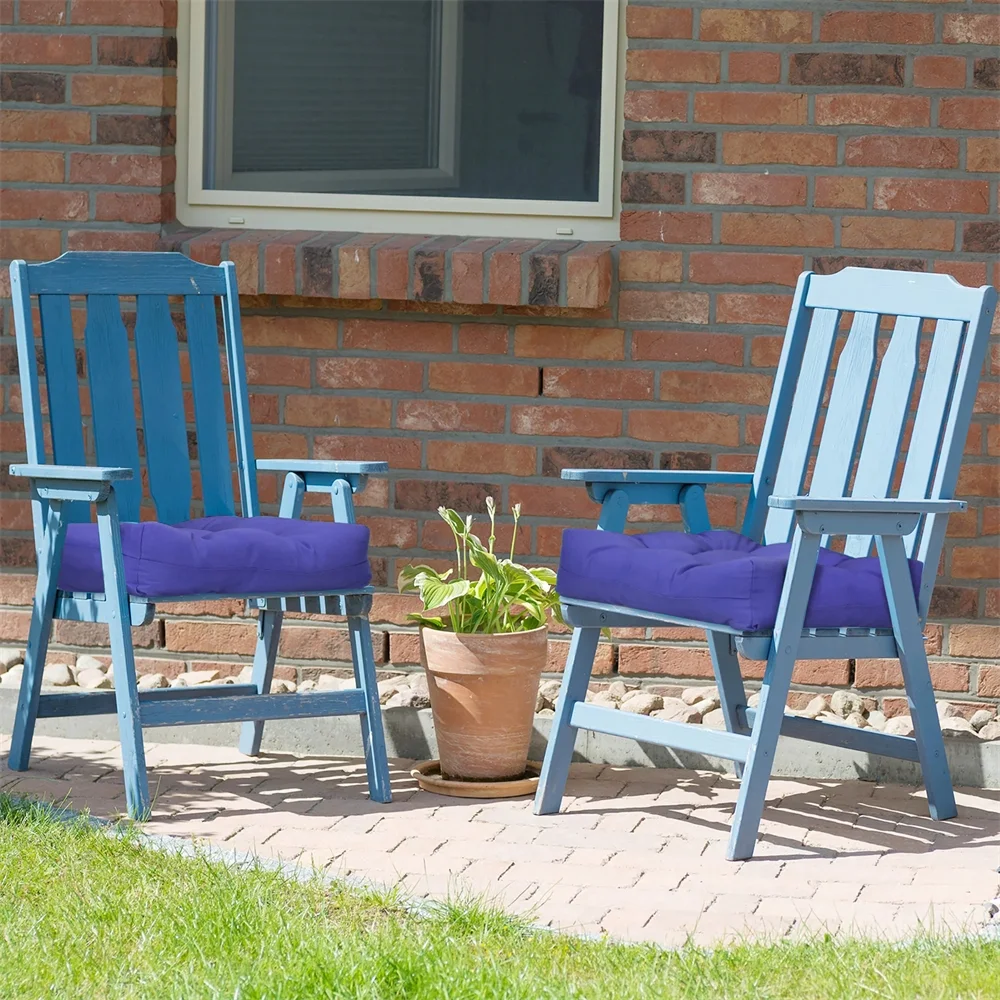 KQPOINW 2PCS 19'' X 19'' Patio Chair Seat Cushion Pads Indoor/Outdoor Christmas Present