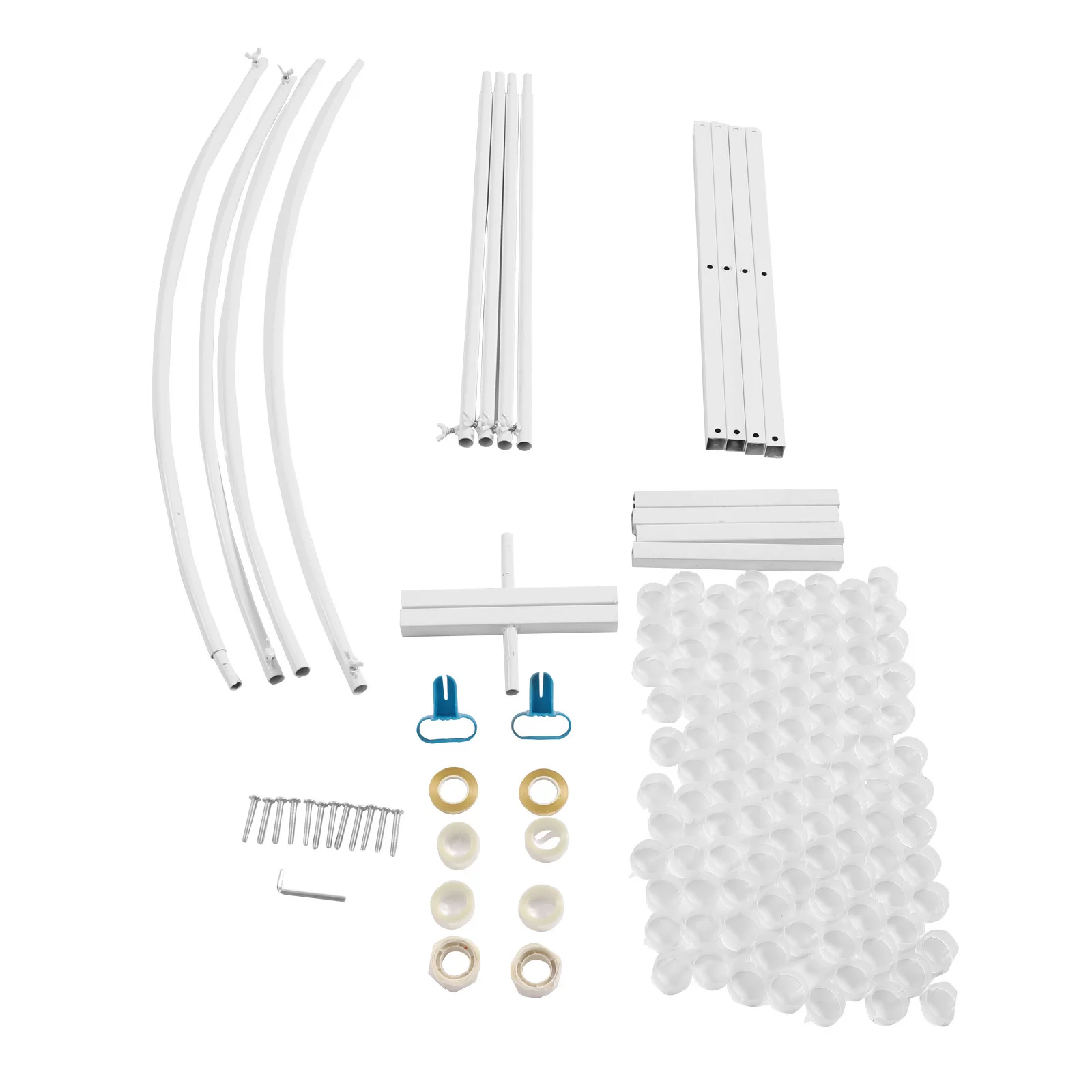 YIYIBYUS 7.5ft Wedding Arch Flower Stand Metal Balloon Rack for Wedding Party Christmas Garden Yard Backdrop Decor White