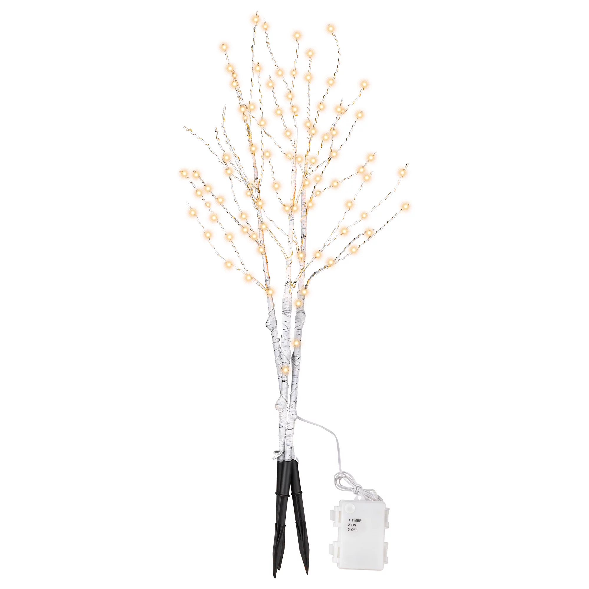Yescom 3Pcs Lighted Birch Branches 33