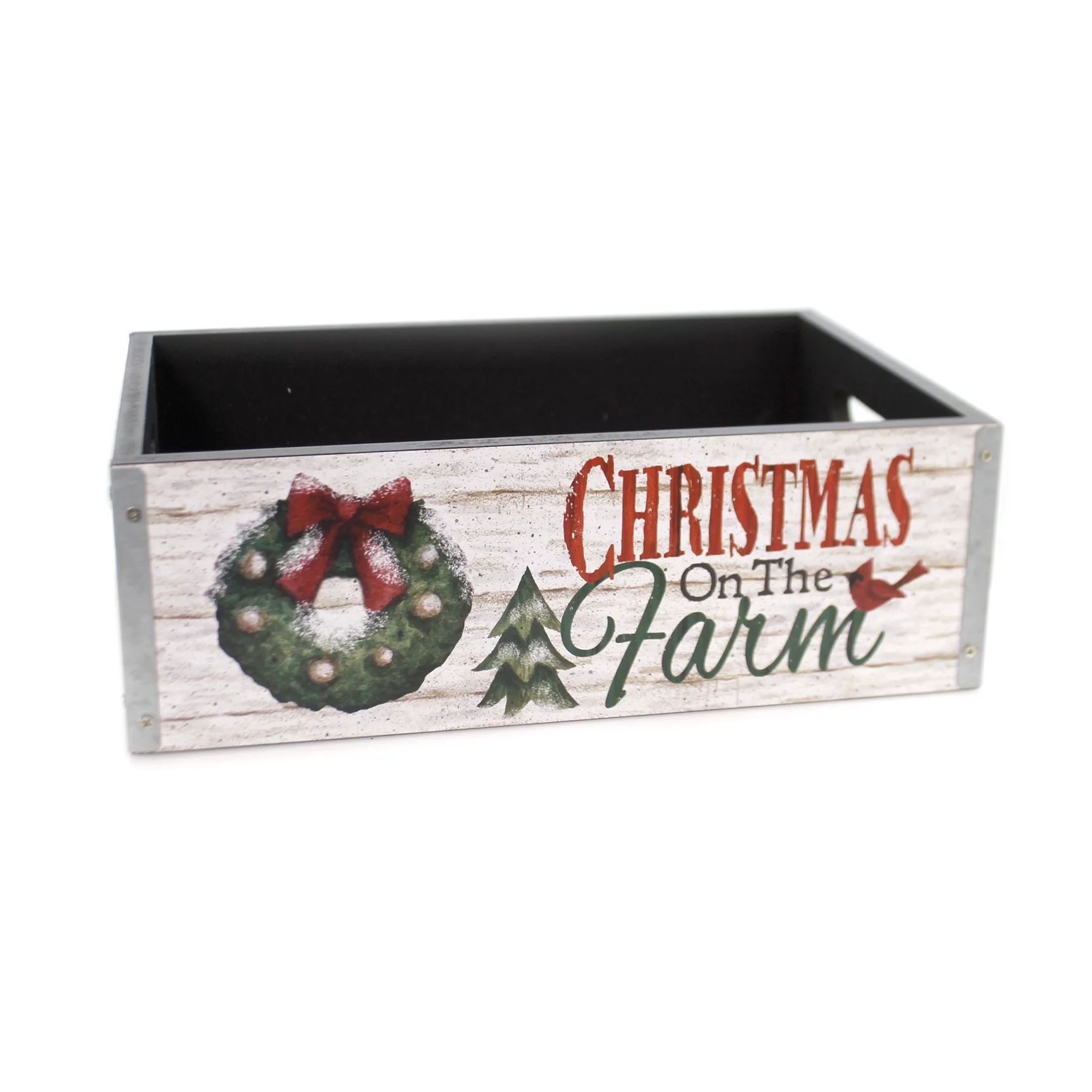 Christmas COUNTRYSIDE MESSAGE PLANTER Wood Message 9733589S