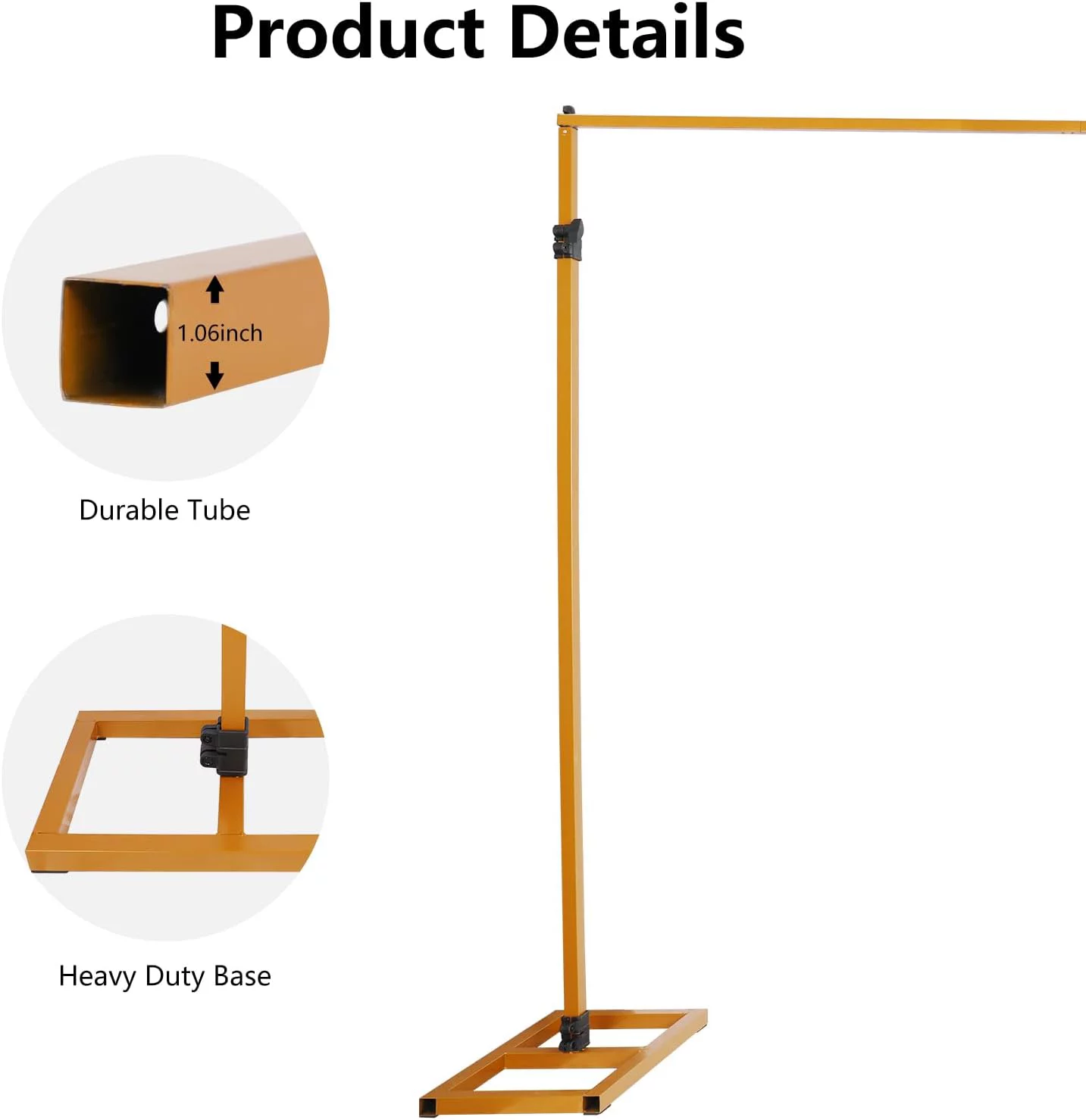 ShowMaven 10x10 FT Backdrop Stand, Heavy Duty Pipe and Drape Stand, Adjustable Gold Backdrop Stand for Wedding, Birthday Party, Photography, Photo Video Studio, Christmas Decoration