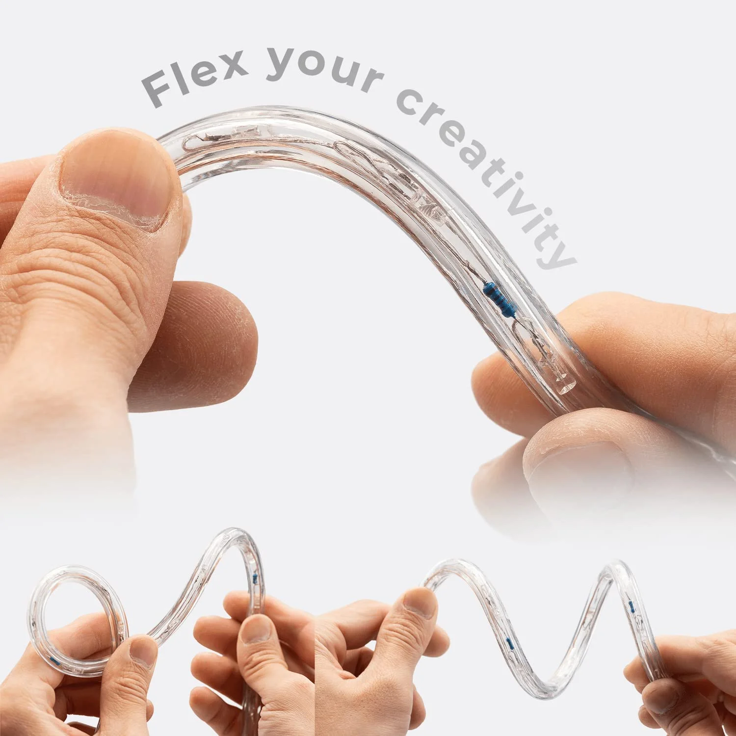 WYZworks 576LEDs 50ft LED Outside Rope Lights, Outdoor ETL Certified Waterproof Permanent 360 Degree Light Emitting, Flexible Tube, Connectable, Christmas Palm Tree Exterior Landscape, Pink