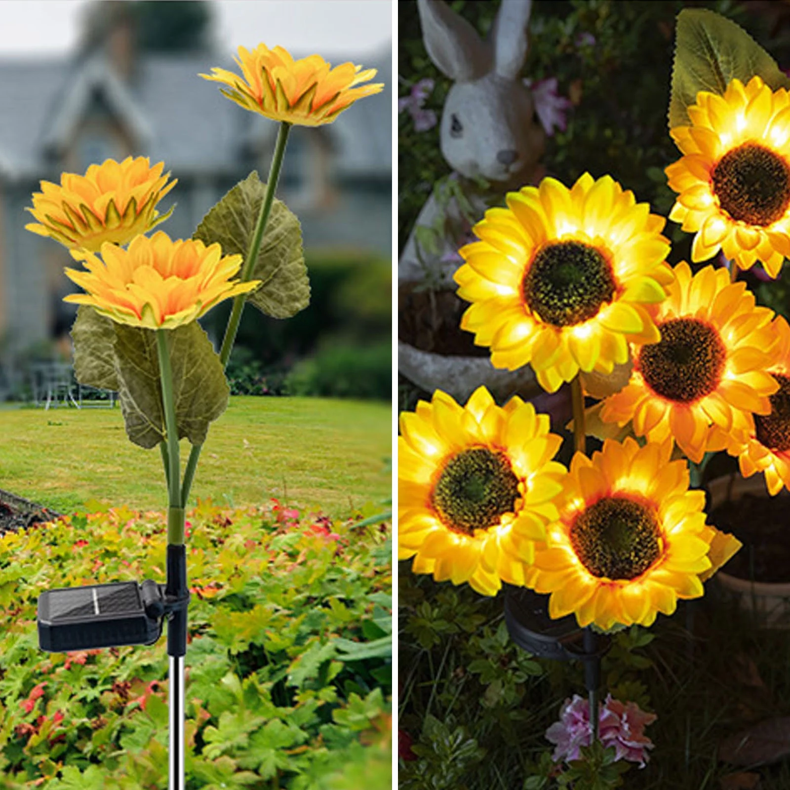 USYFAKGH Solar Lanterns Outdoor Waterproof, Solar Hanging Light with Handle, Warm White LED Retro Christmas Garden Lights, Metal Raindrop Shape Lamp for Outdoor Yard Tree Fence Patio