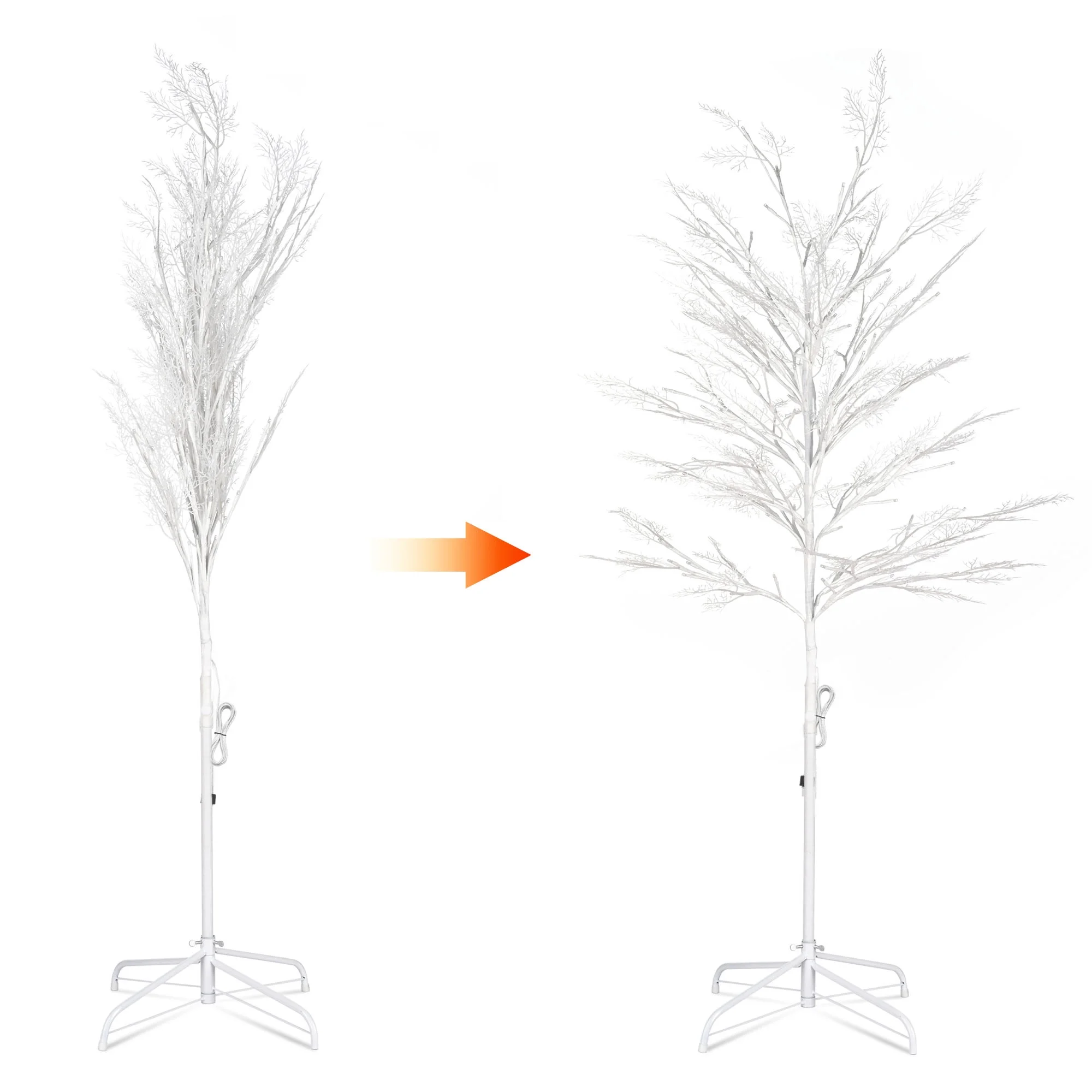 Yescom 5 Ft Dimmable Cypress Tree Light 120 LED Remote Home Outdoor Indoor Christmas Decor