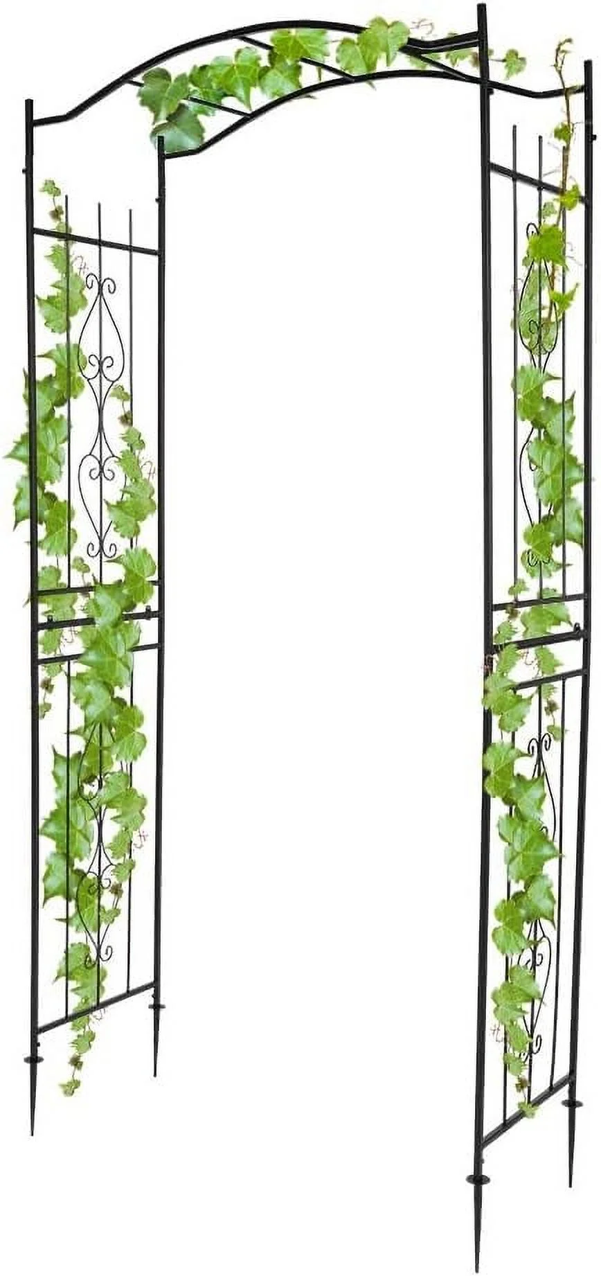 Garden Arbor Arch for Wedding Ceremony Party, Christmas Garden Decor Steel Garden Trellis for Plant Climbing, Pergola for Garden, Backyard, Lawn(Bridge Style)