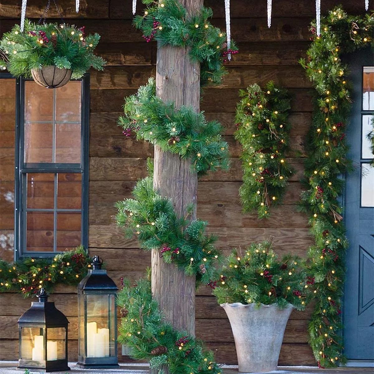 50 Bulbs Wide Angle 5mm LED Christmas Lights Battery Operated String Light for Outdoor Christmas Holiday Decor, Warm White