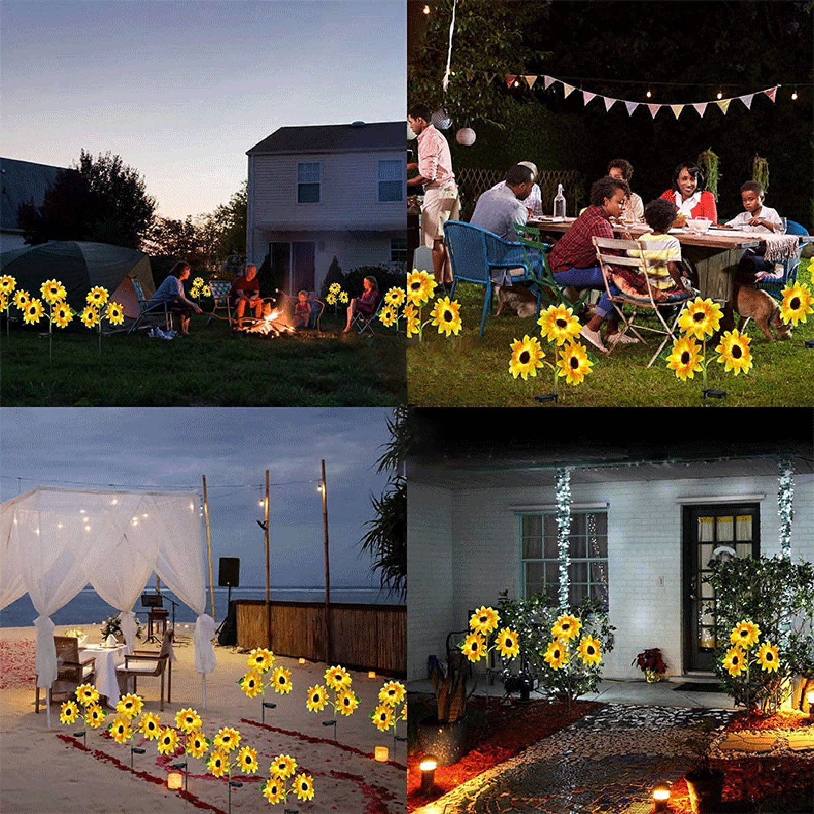 USYFAKGH Solar Lanterns Outdoor Waterproof, Solar Hanging Light with Handle, Warm White LED Retro Christmas Garden Lights, Metal Raindrop Shape Lamp for Outdoor Yard Tree Fence Patio