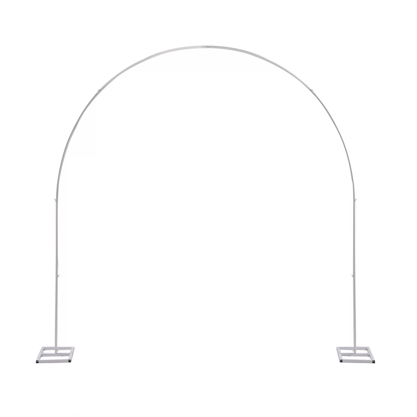 YIYIBYUS 7.5ft Wedding Arch Flower Stand Metal Balloon Rack for Wedding Party Christmas Garden Yard Backdrop Decor White