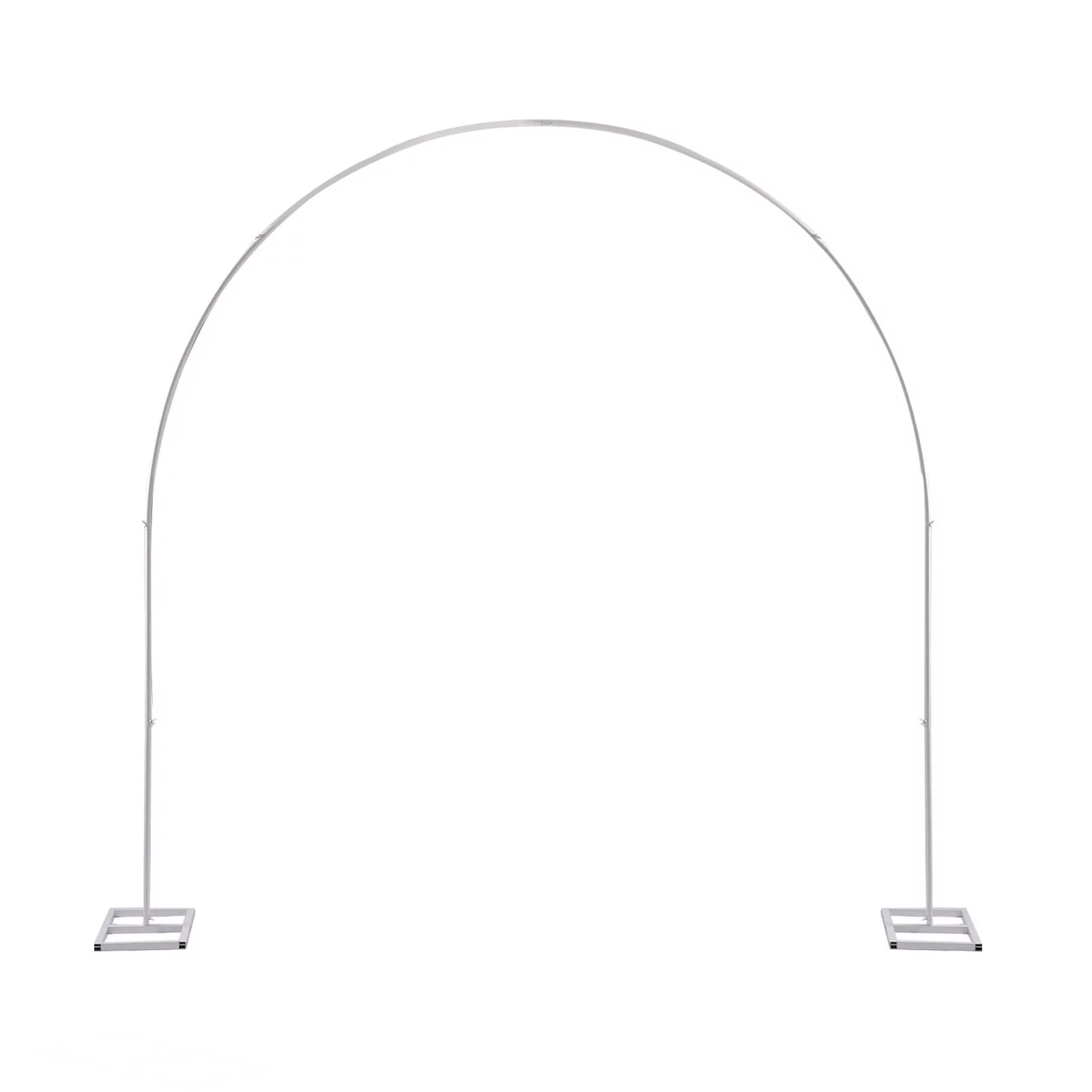 White Iron Arch Flower Balloon Stand Wedding Entryway Gate Christmas Decor 7.5ft Iron Arch 4-5kg Load-bearing for Birthday Wedding Christmas Party Decor