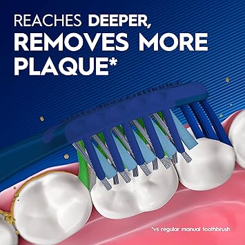 Pro Clean Cross Action Toothbrushes, Deep Plaque Removal, 6 Count
