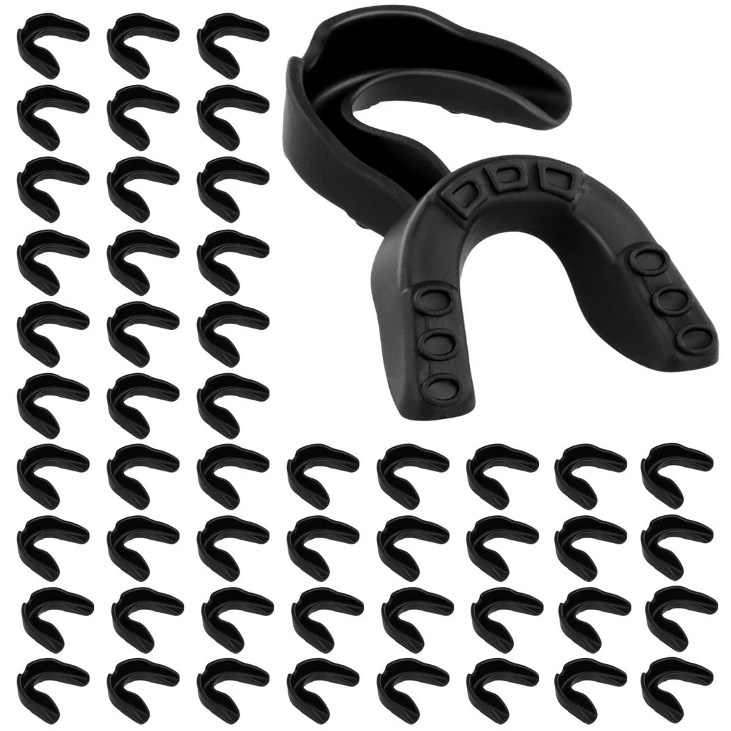 Sports Mouth Guard, 50 Pack Kids Youth Mouth Guard Mouthpieces, Athletic Teeth Mouth Protection for Boxing Hockey Lacrosse Basketball Men and Women