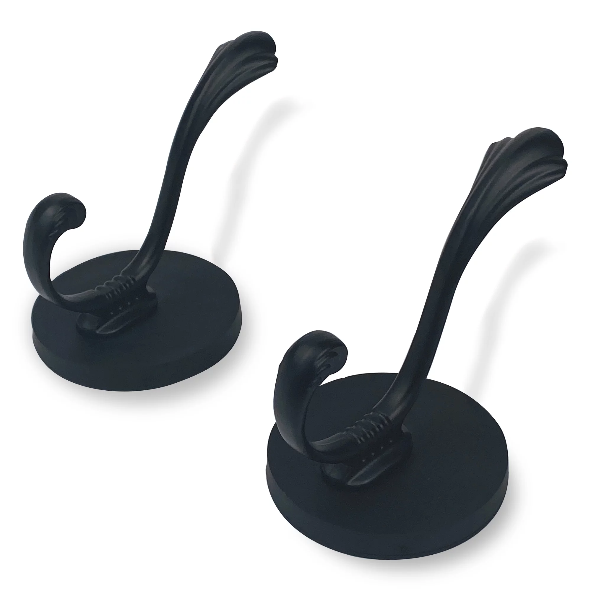2 Pack Heavy Duty Sturdy Magnetic Hooks, Coat Magnetic Hooks, Rubber Magnet Wall Hooks for Coat Robe Towel Key Hat