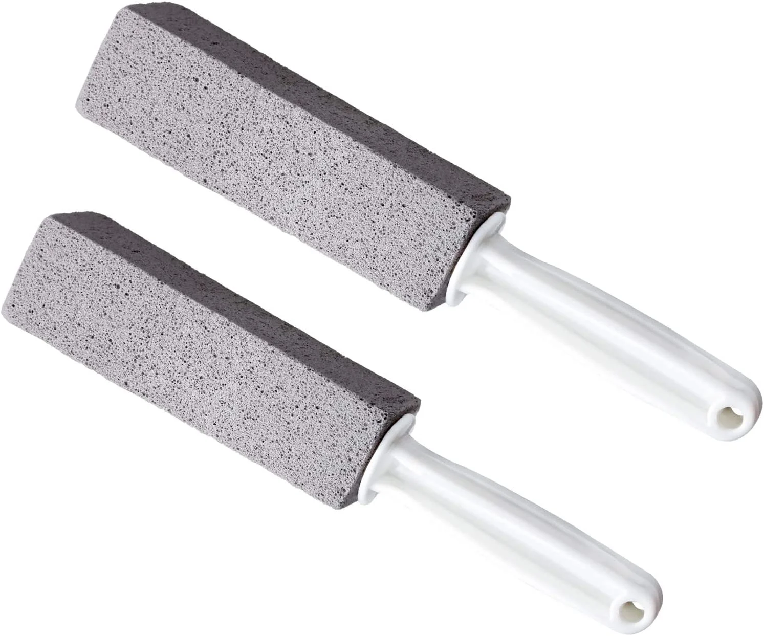 Pumice Cleaning Stone with Handle, 2 Pack Pumice Stone Toilet Bowl Scrubber Remover Rust Cleaner for Kitchen Bath Pool Bathroom Household Cleaning
