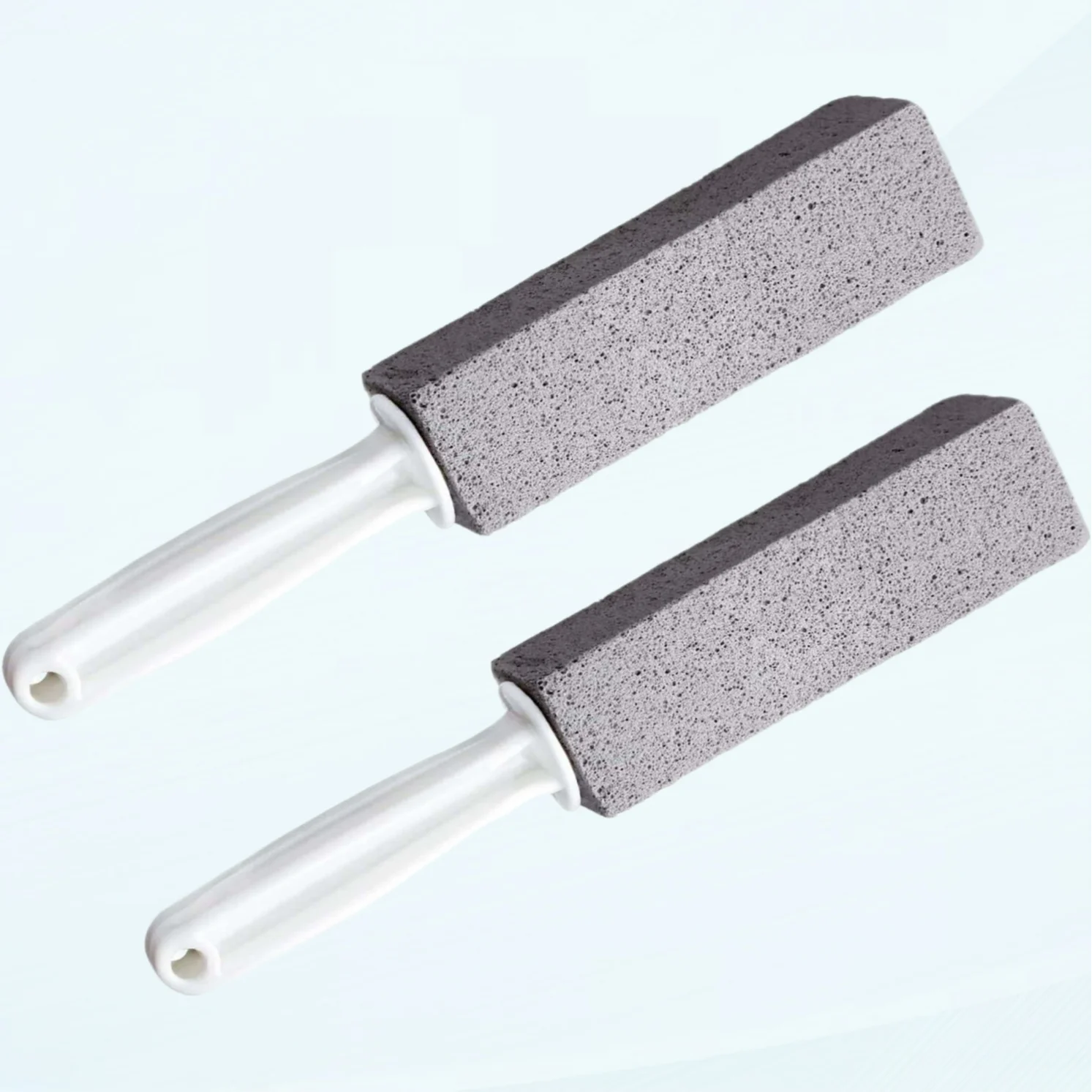 Pumice Cleaning Stone with Handle, 2 Pack Pumice Stone Toilet Bowl Scrubber Remover Rust Cleaner for Kitchen Bath Pool Bathroom Household Cleaning